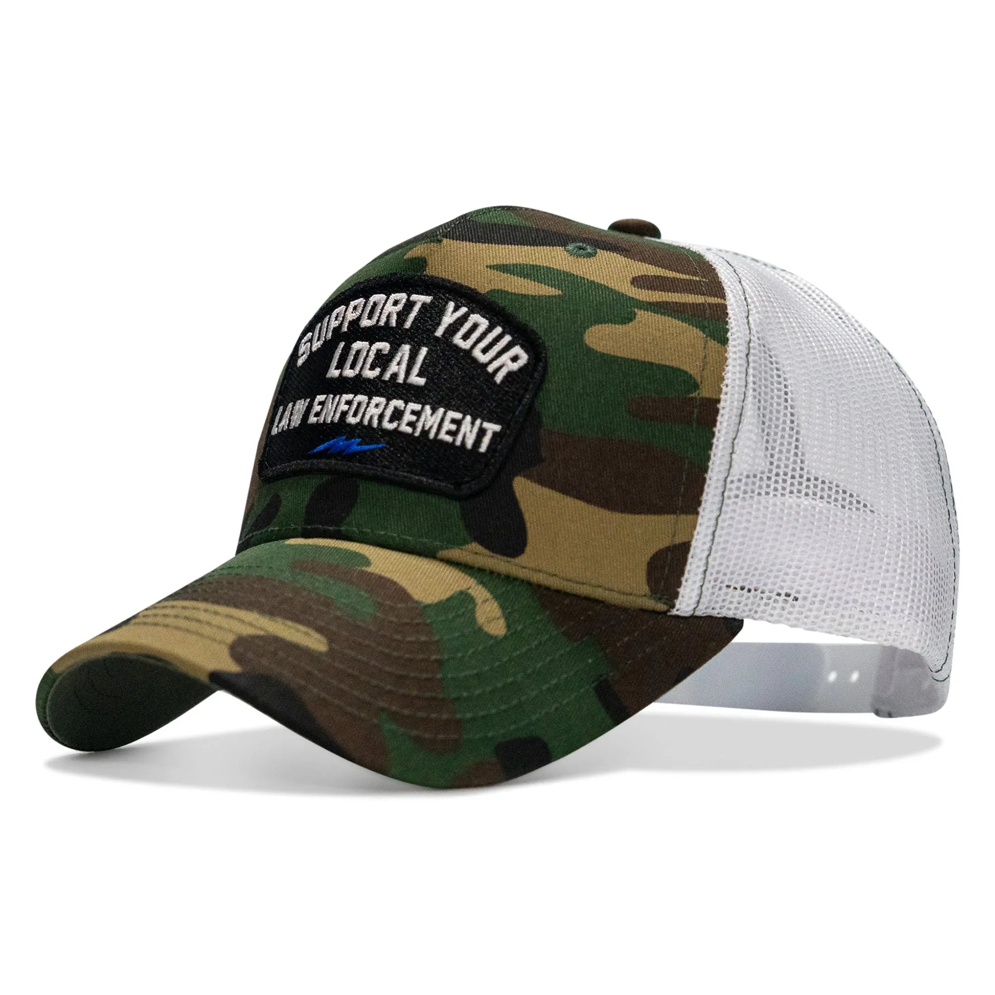 Support Your Local Law Enforcement Mid-Profile Snapback Hat - Combat Iron Apparel Co.