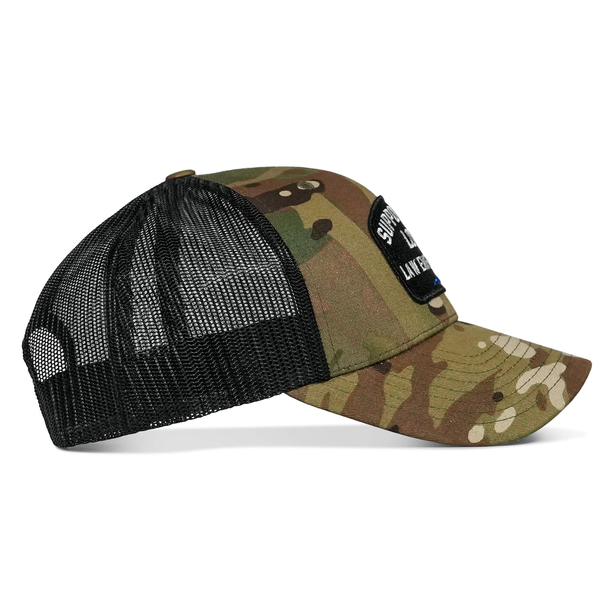 Support Your Local Law Enforcement Mid-Profile Snapback Hat - Combat Iron Apparel Co.