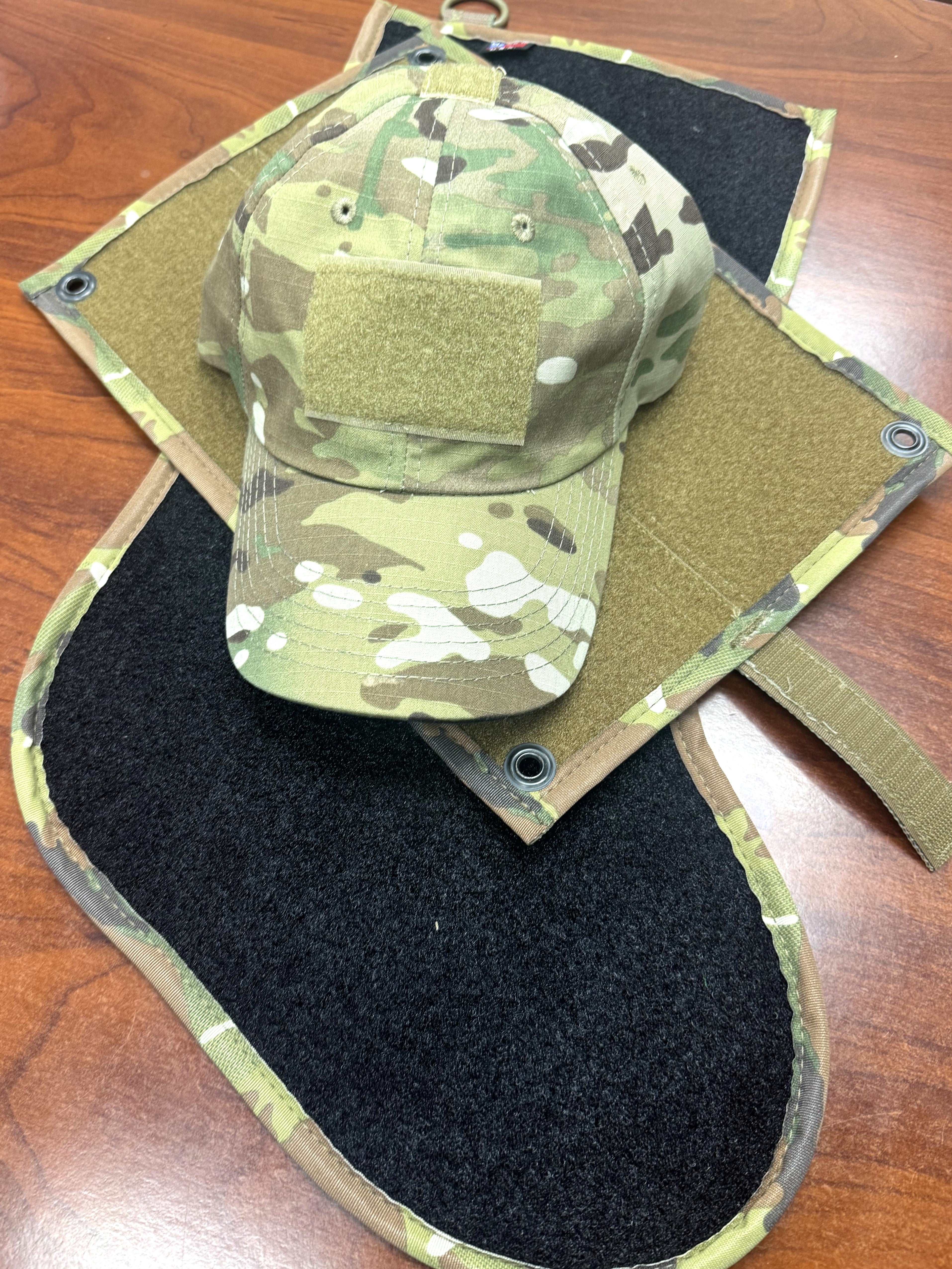 Tactical Holiday 3 Piece Bundle - Patch Mat Stocking - TGJ Tactical Operator Hat - 12''x9'' - Patch Mat