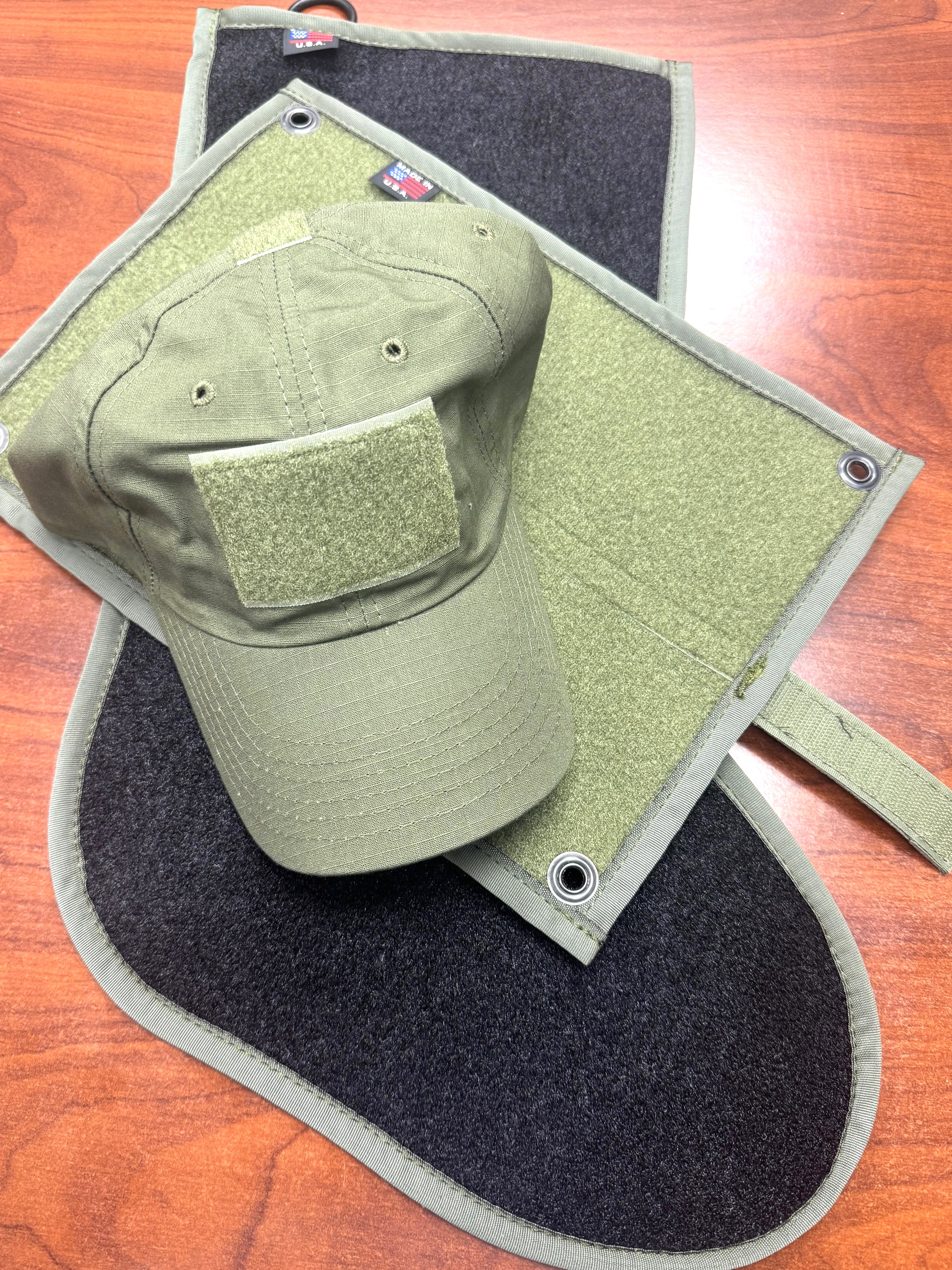 Tactical Holiday 3 Piece Bundle - Patch Mat Stocking - TGJ Tactical Operator Hat - 12''x9'' - Patch Mat