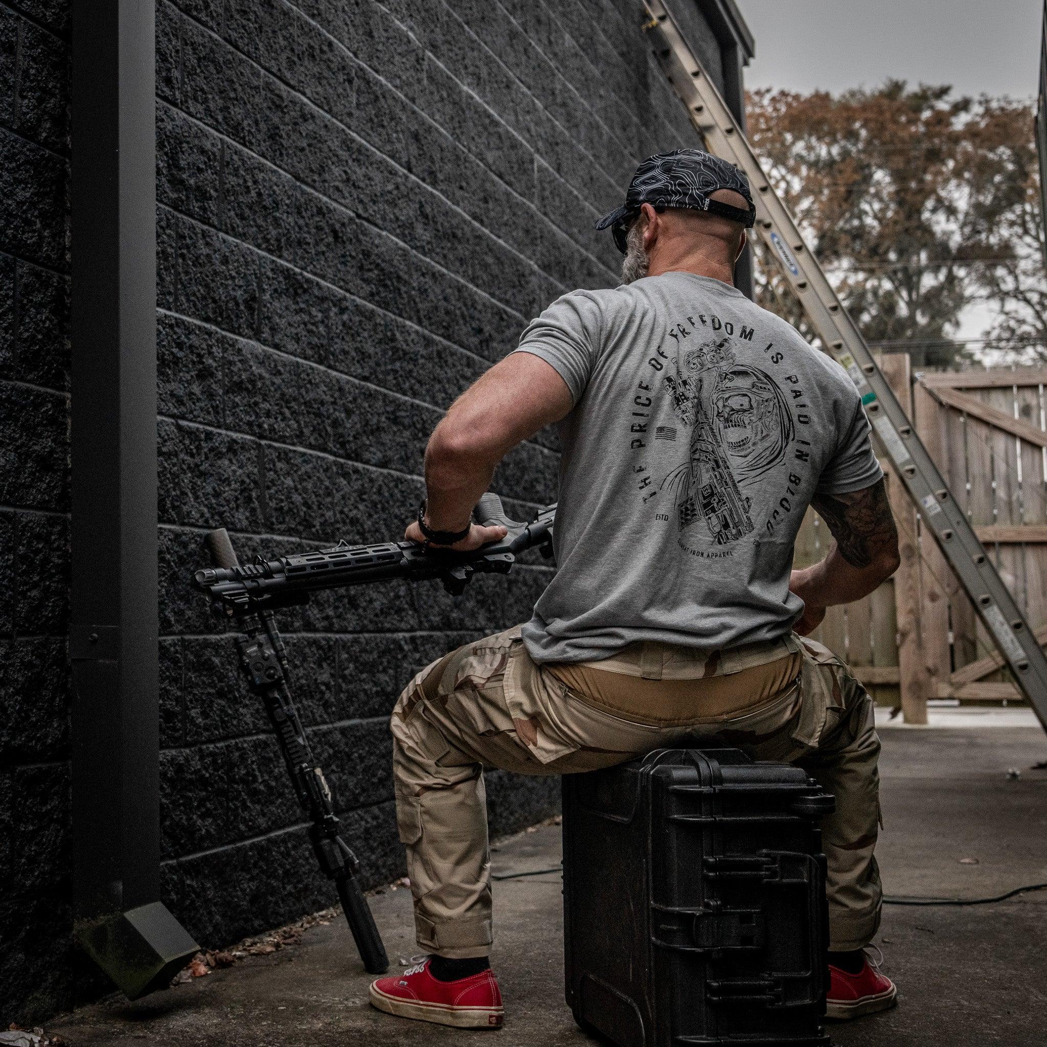 The Price Of Freedom Men's T-Shirt - Combat Iron Apparel Co.