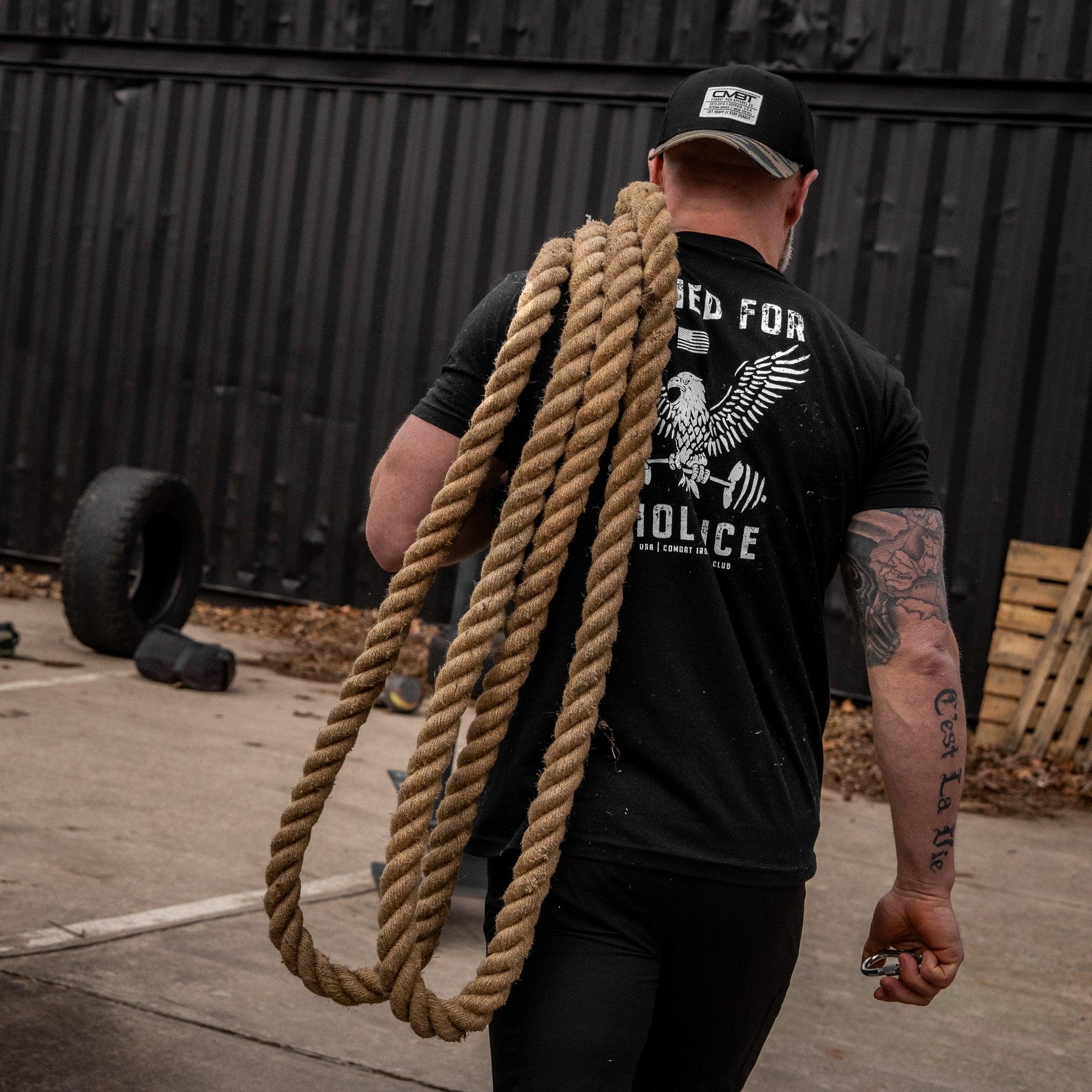 Trained for Violence  Men's T-Shirt - Combat Iron Apparel Co.