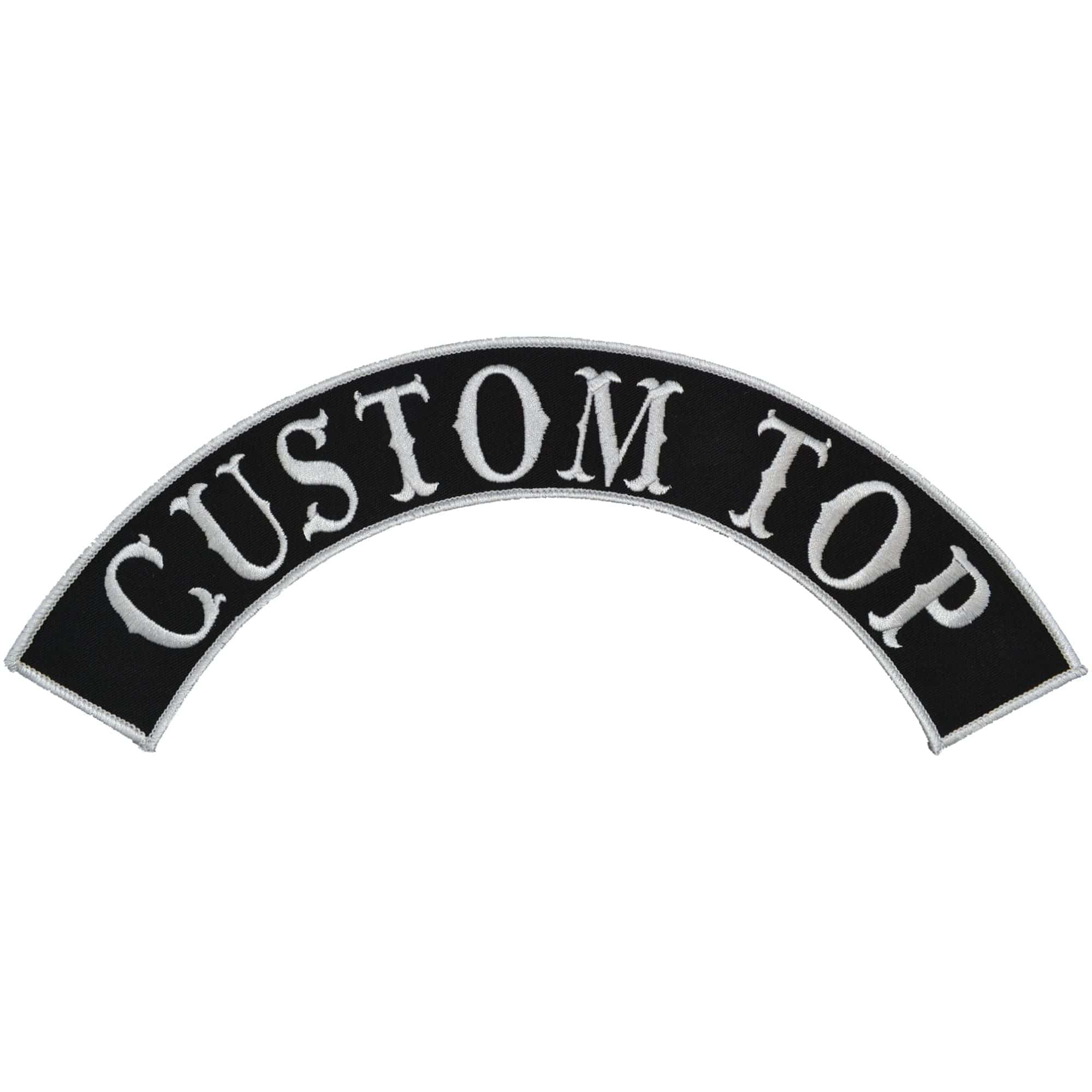 Tactical Gear Junkie Patches Custom Biker Vest Patch - Top Arch Style Tab - Sew On