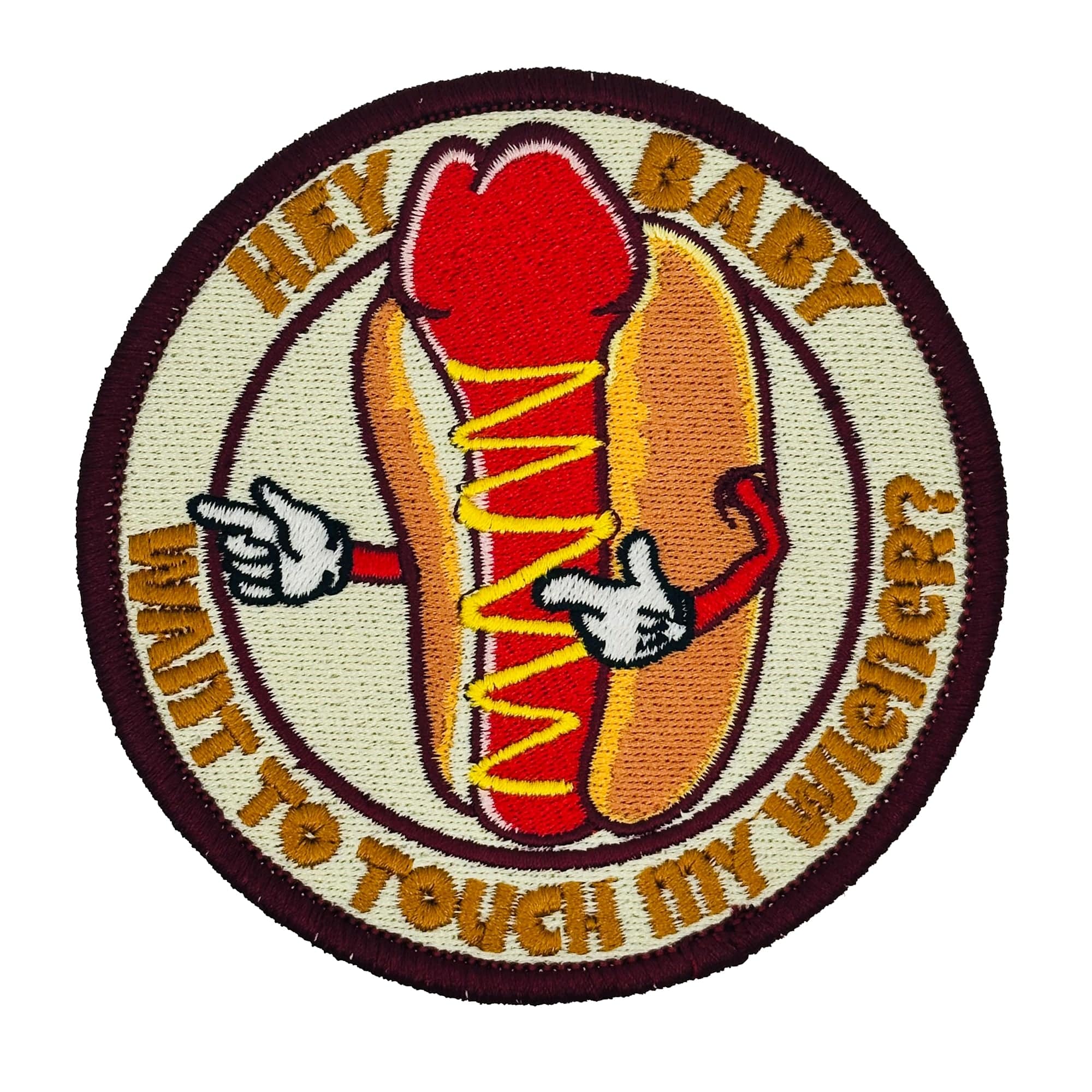 Tactical Gear Junkie Patches Hey Baby - Hot Dog - 4" Patch