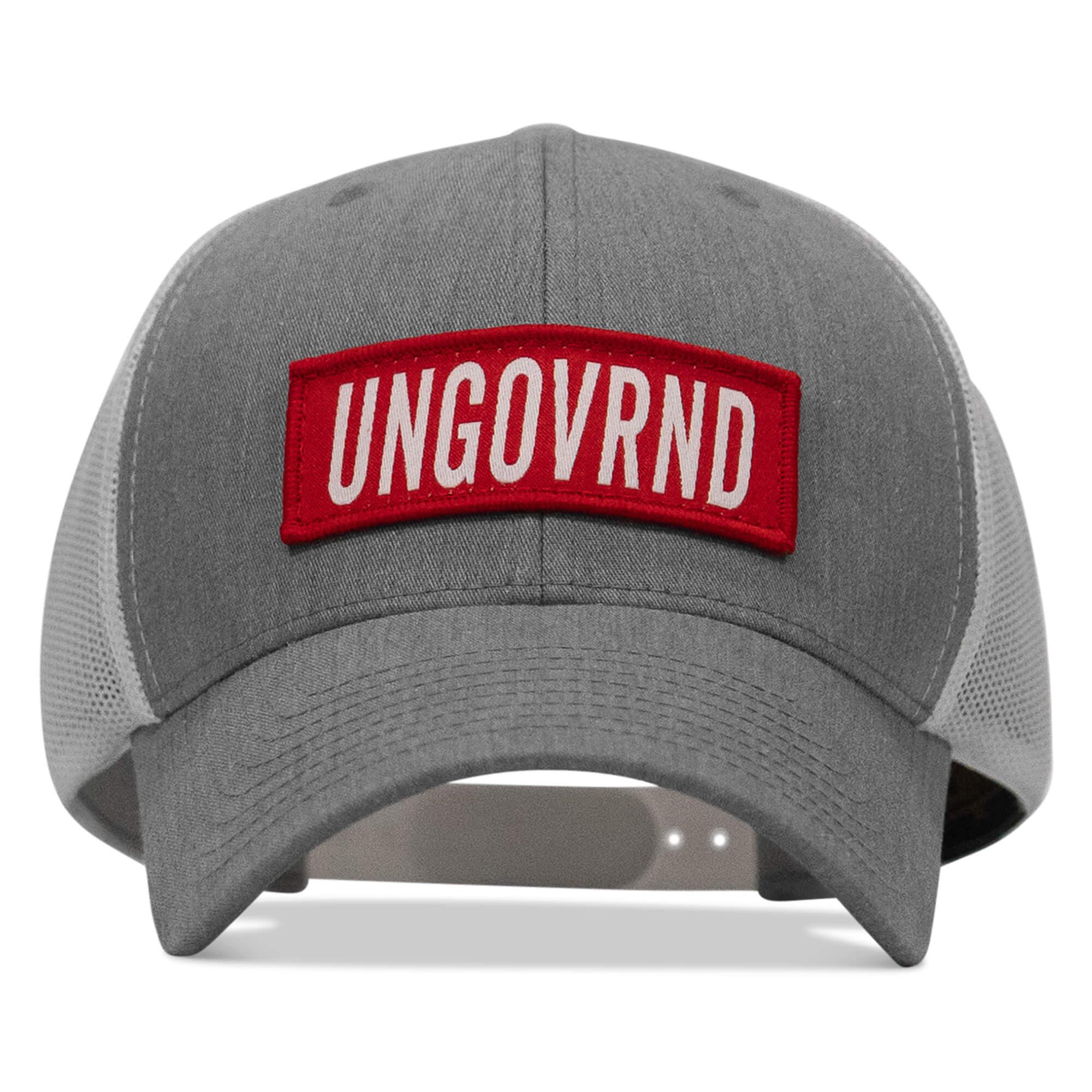 Ungovrnd Red Patch Snapback Hat - Combat Iron Apparel Co.