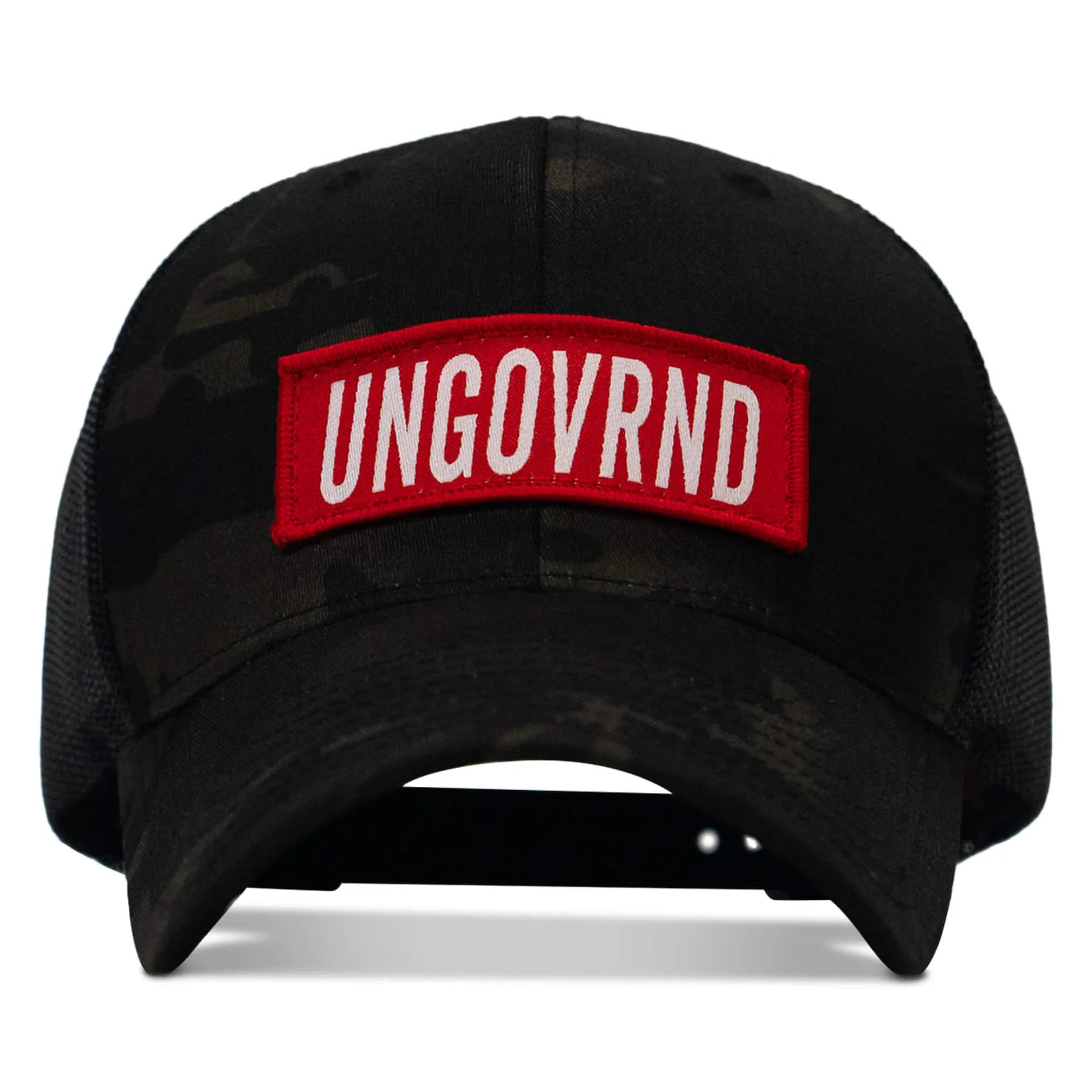 Ungovrnd Red Patch Snapback Hat - Combat Iron Apparel Co.