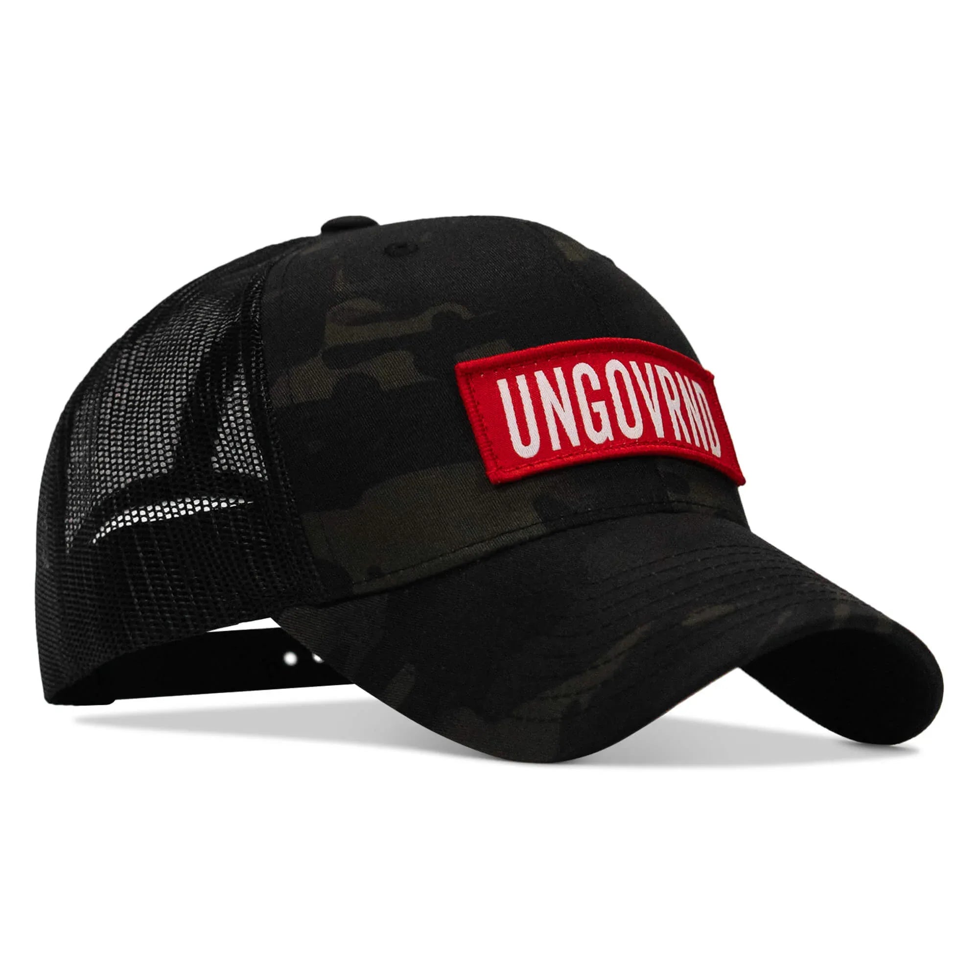 Ungovrnd Red Patch Snapback Hat - Combat Iron Apparel Co.