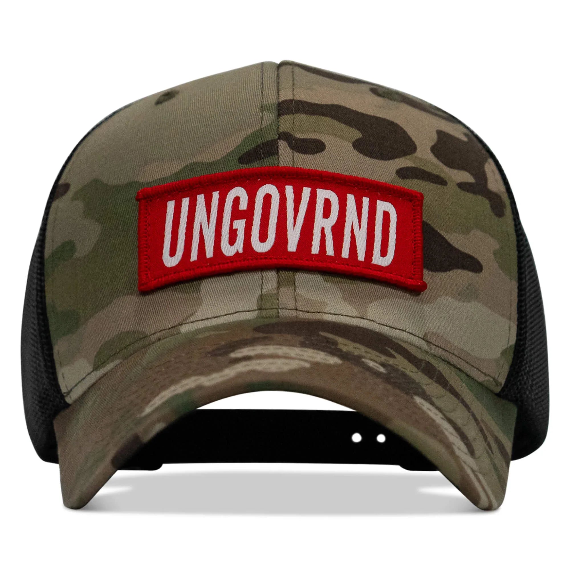 Ungovrnd Red Patch Snapback Hat - Combat Iron Apparel Co.