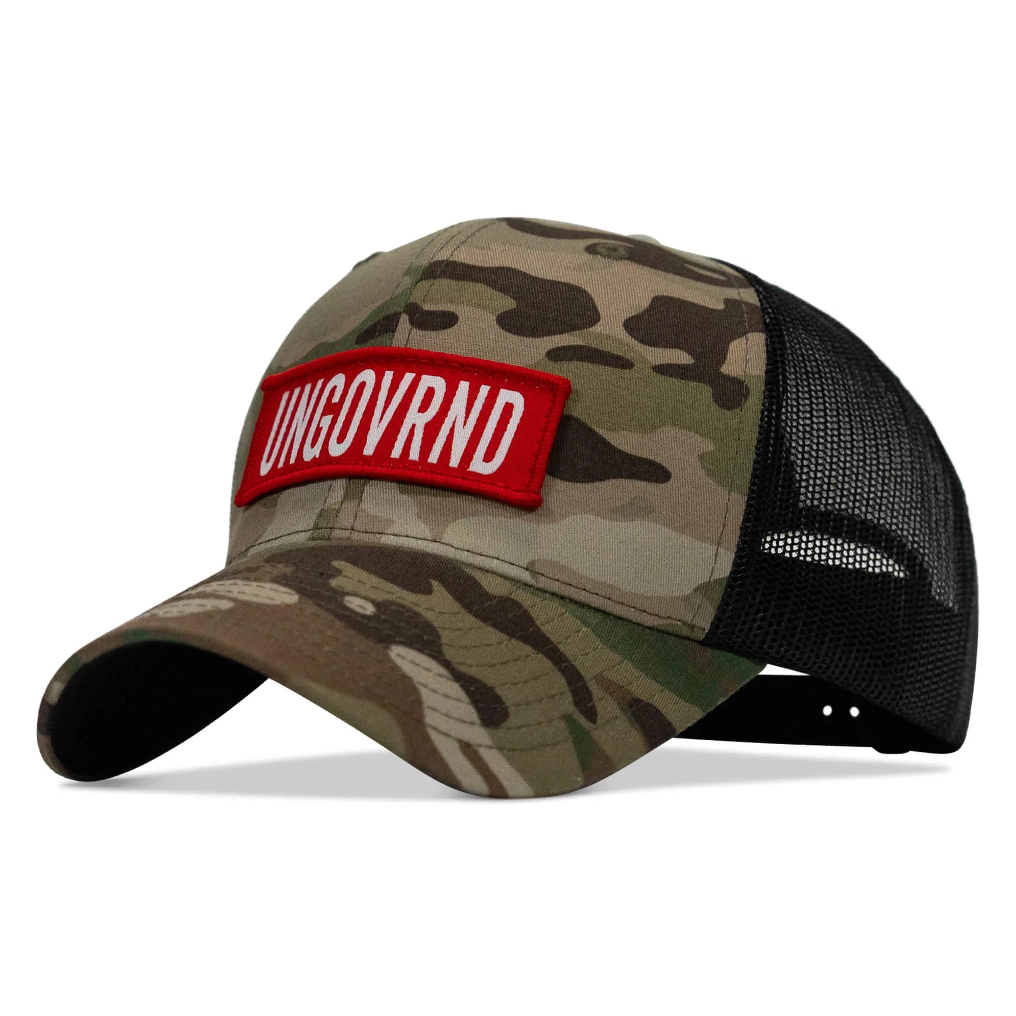 Ungovrnd Red Patch Snapback Hat - Combat Iron Apparel Co.