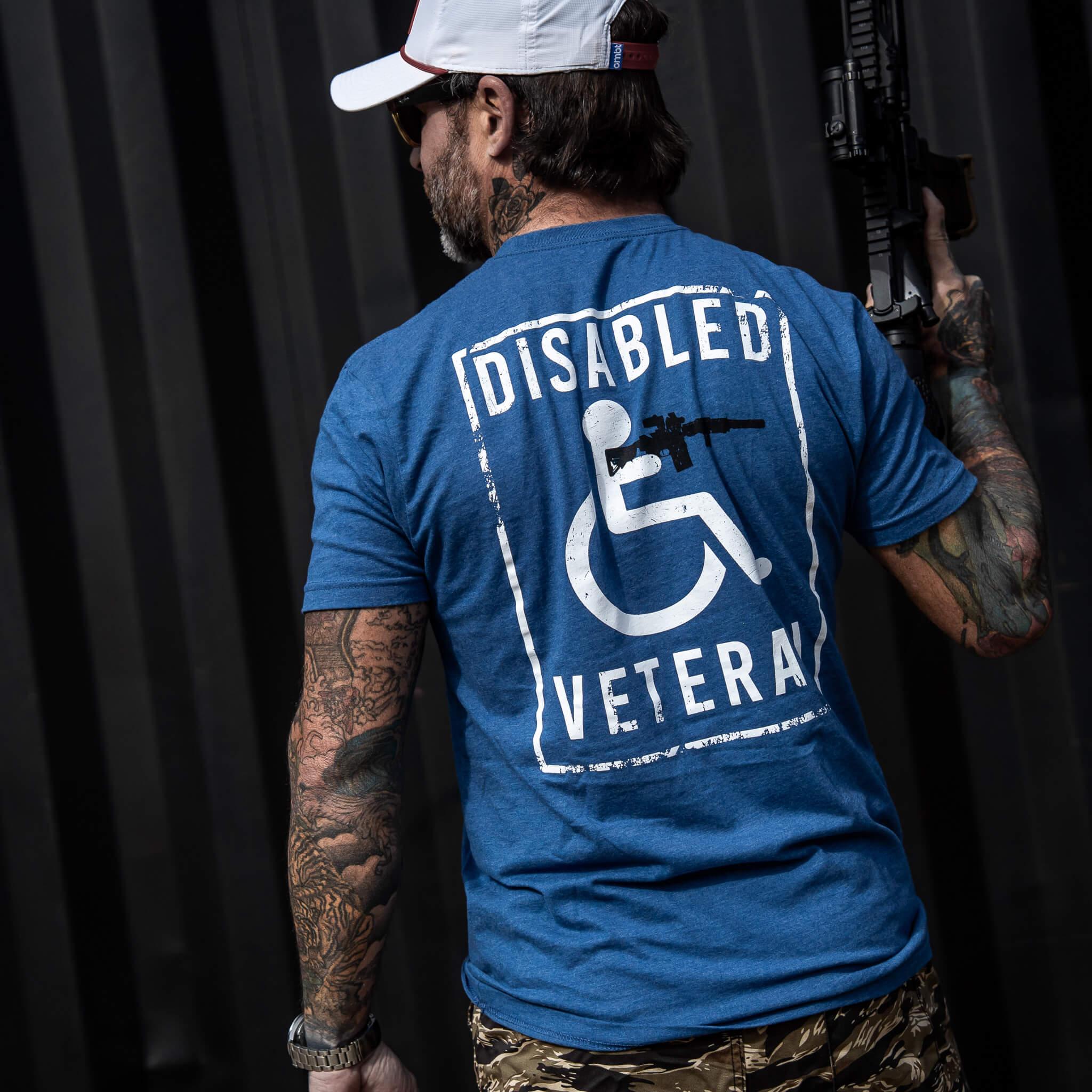Disabled Veteran Handicap Men's T-Shirt - Combat Iron Apparel Co.