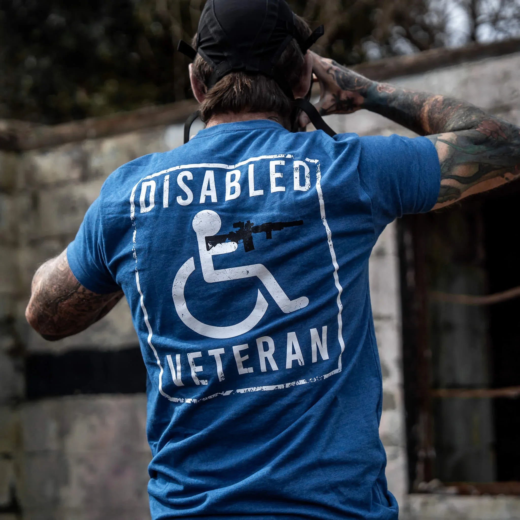 Disabled Veteran Handicap Men's T-Shirt - Combat Iron Apparel Co.
