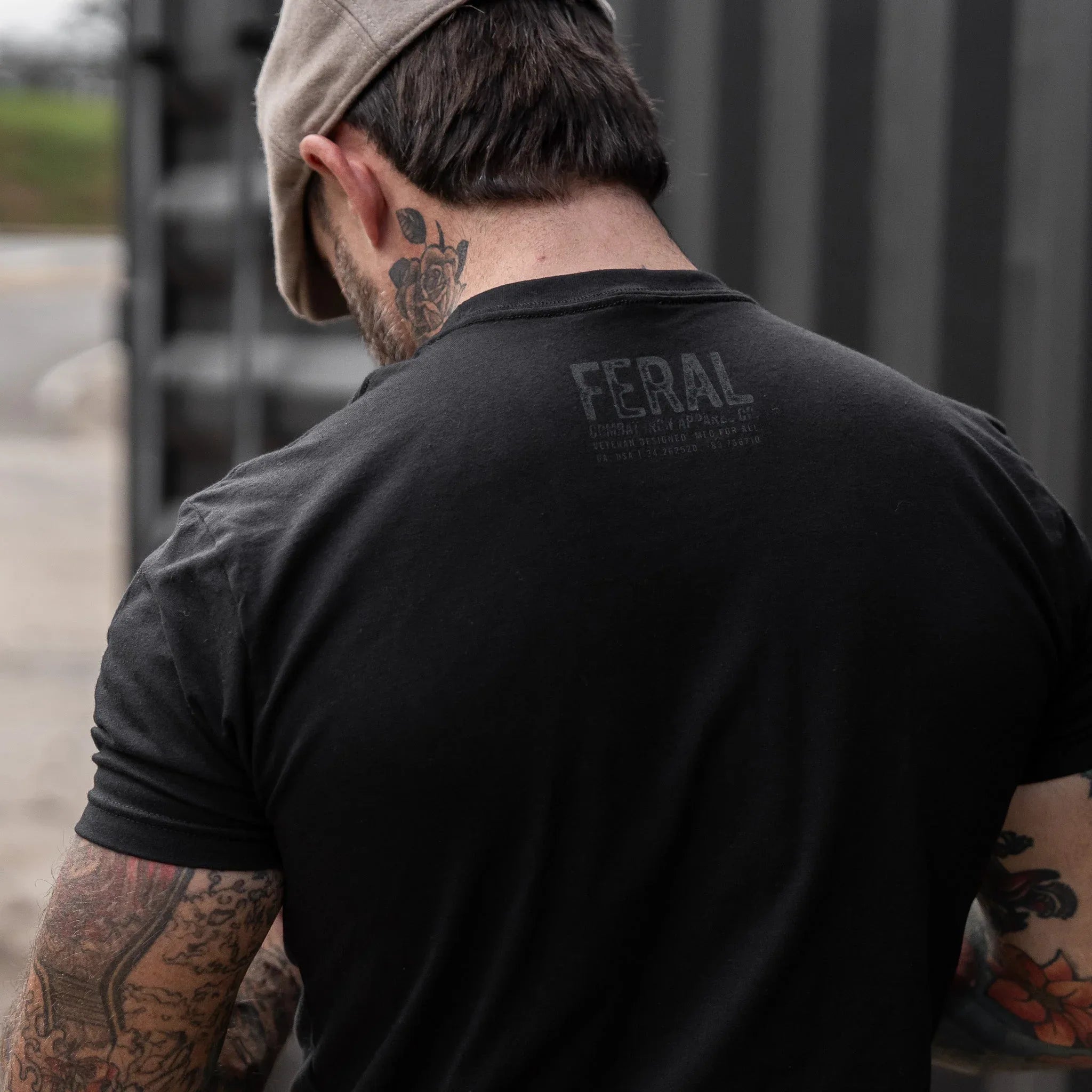 Feral Distressed Men's T-Shirt - Combat Iron Apparel Co.