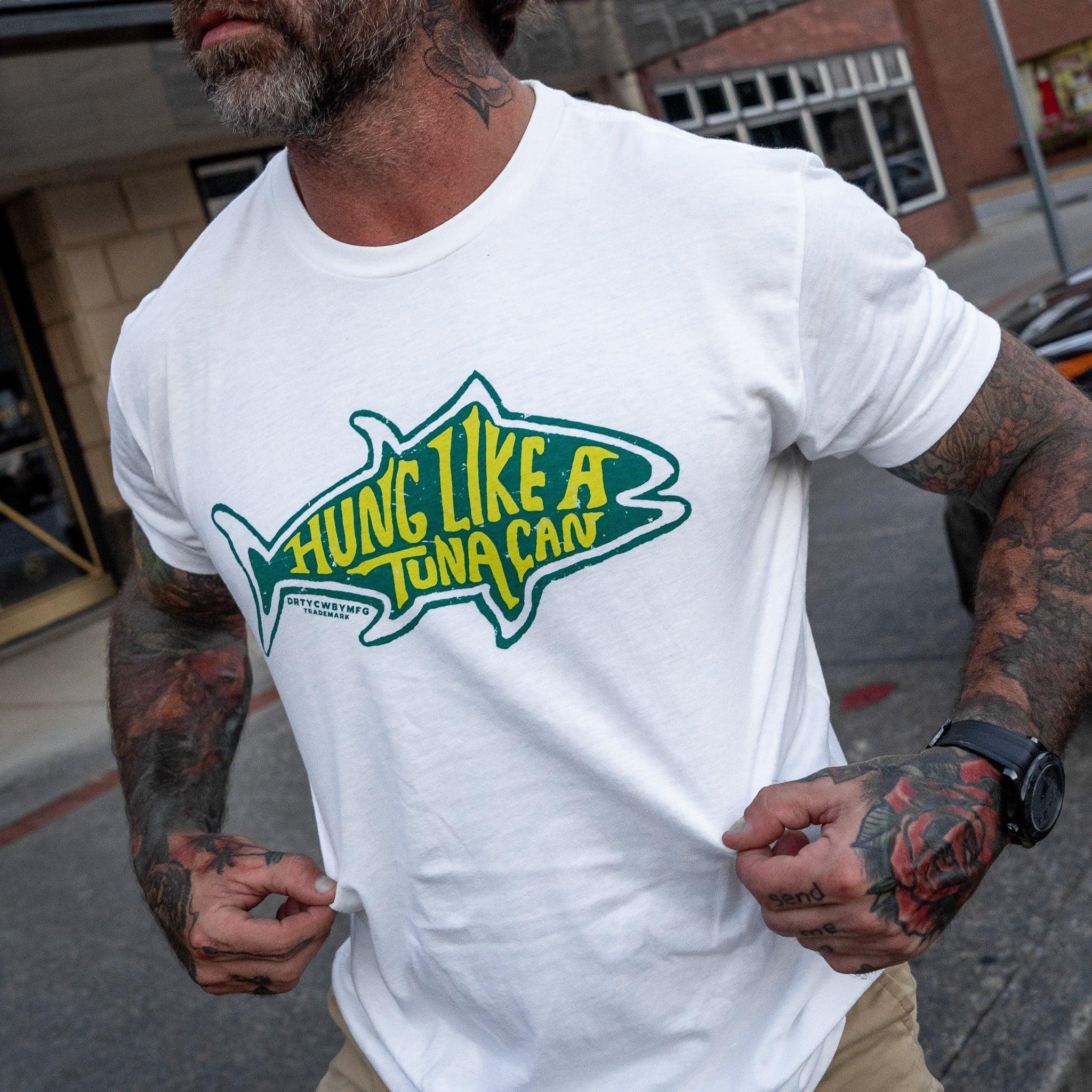 Hung Like A Tuna Can Men's T-Shirt - Combat Iron Apparel Co.