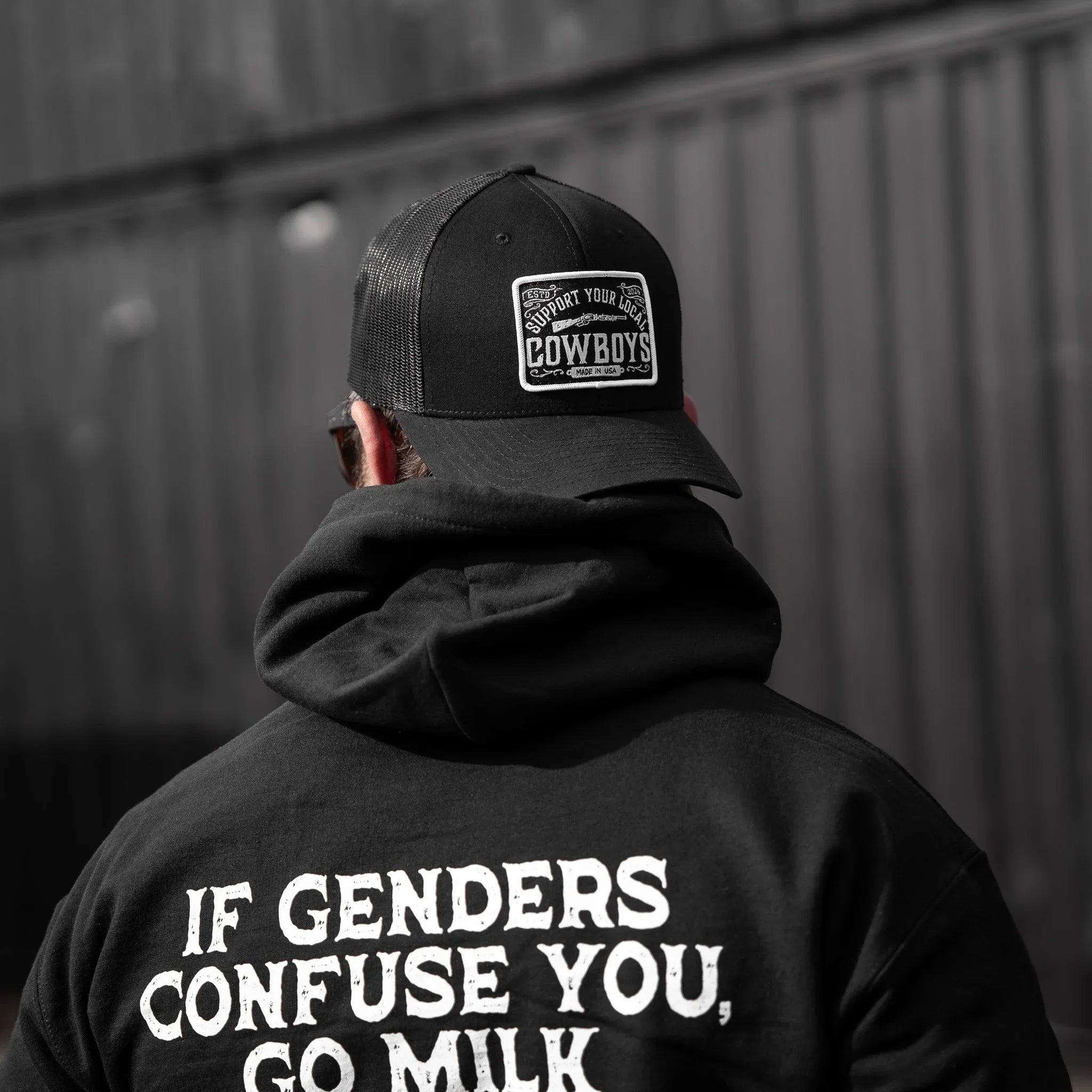 If Genders Confuse You, Go Milk a Bull Men's Hoodie - Combat Iron Apparel Co.