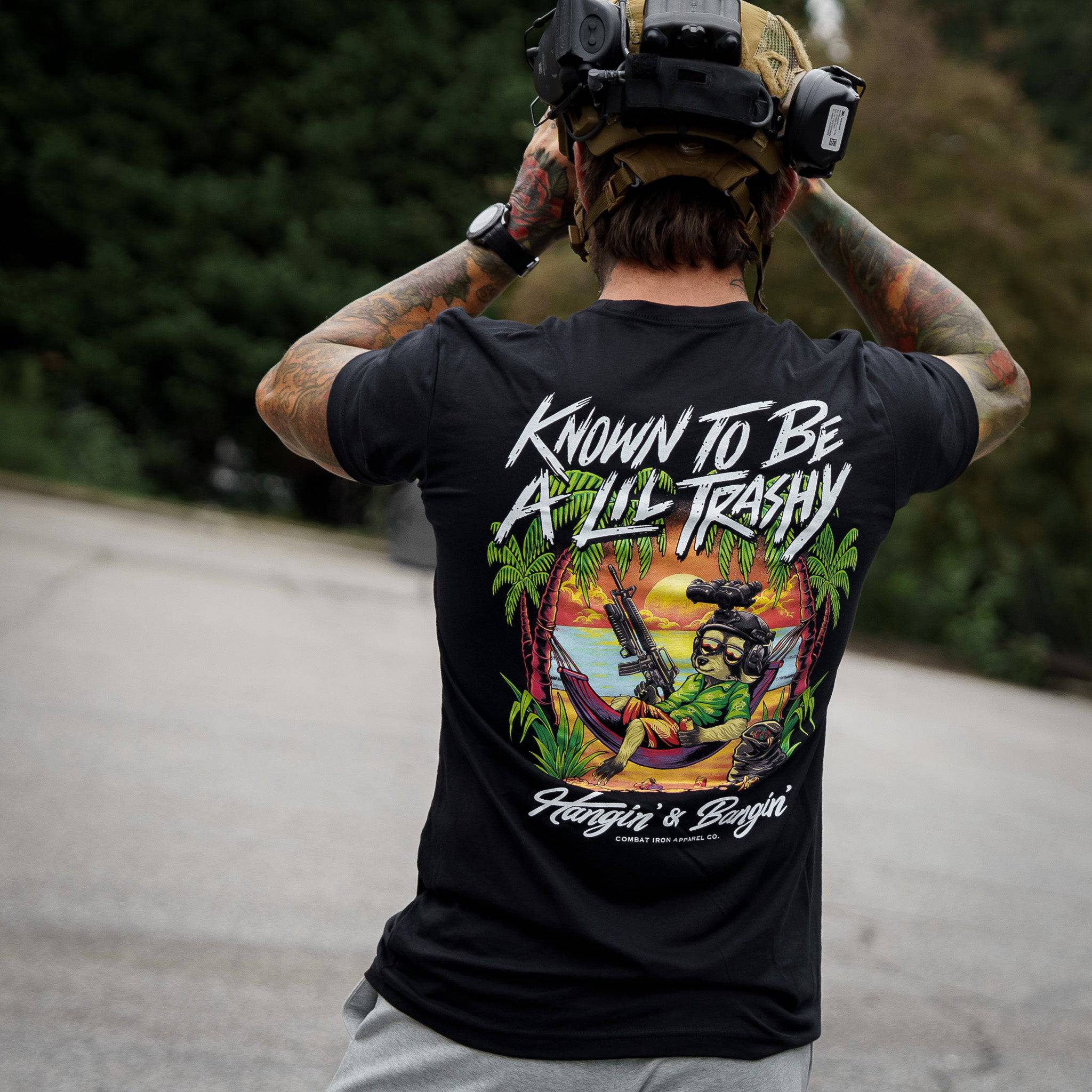 Known To Be A Lil Trashy Raccoon Men's T-Shirt - Combat Iron Apparel Co.