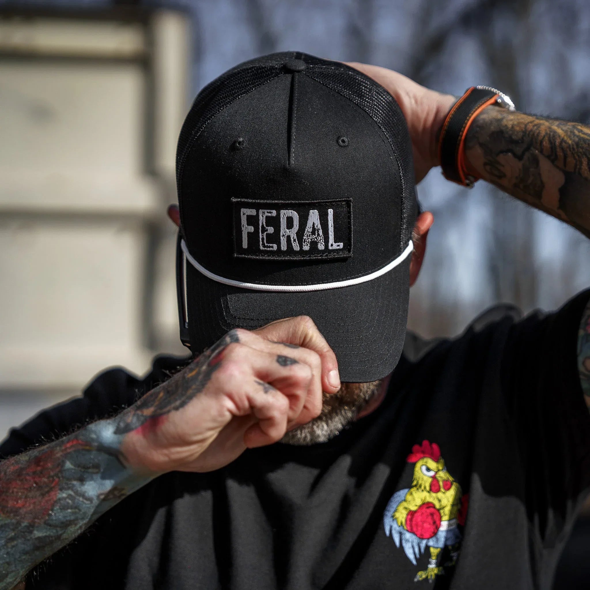 Feral Patch Rope Snapback Hat - Combat Iron Apparel Co.