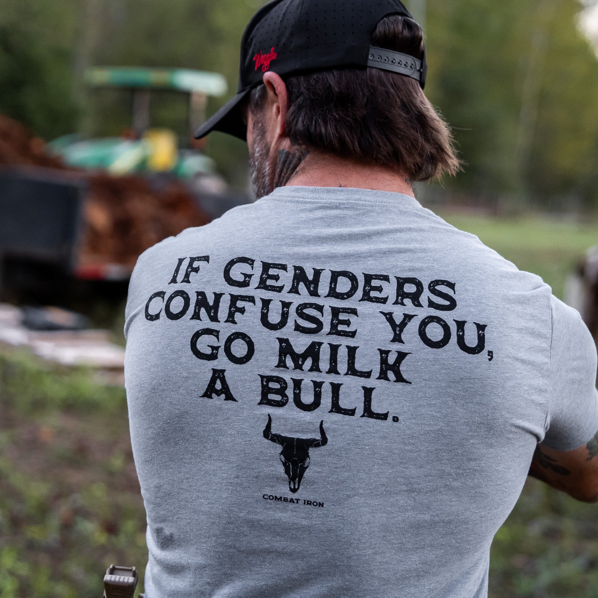 If Genders Confuse You, Go Milk a Bull Men's T-Shirt - Combat Iron Apparel Co.