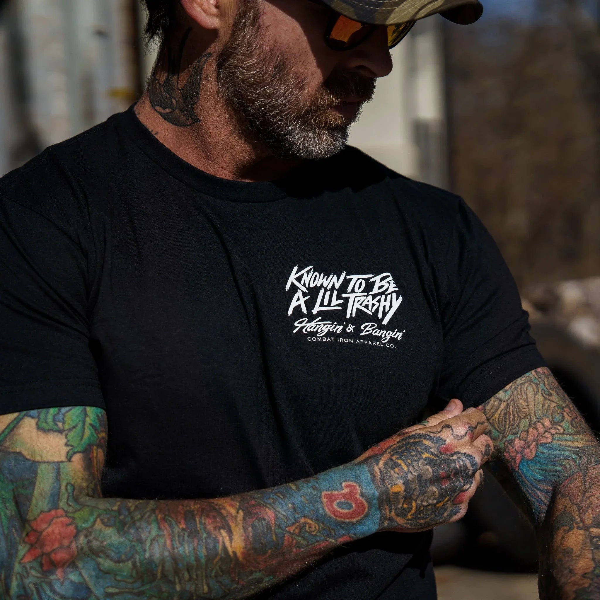 Known To Be A Lil Trashy Raccoon Men's T-Shirt - Combat Iron Apparel Co.