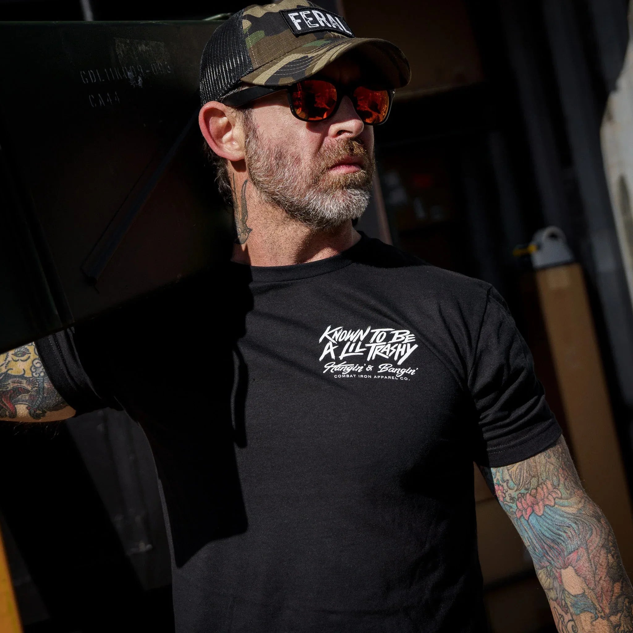 Known To Be A Lil Trashy Raccoon Men's T-Shirt - Combat Iron Apparel Co.