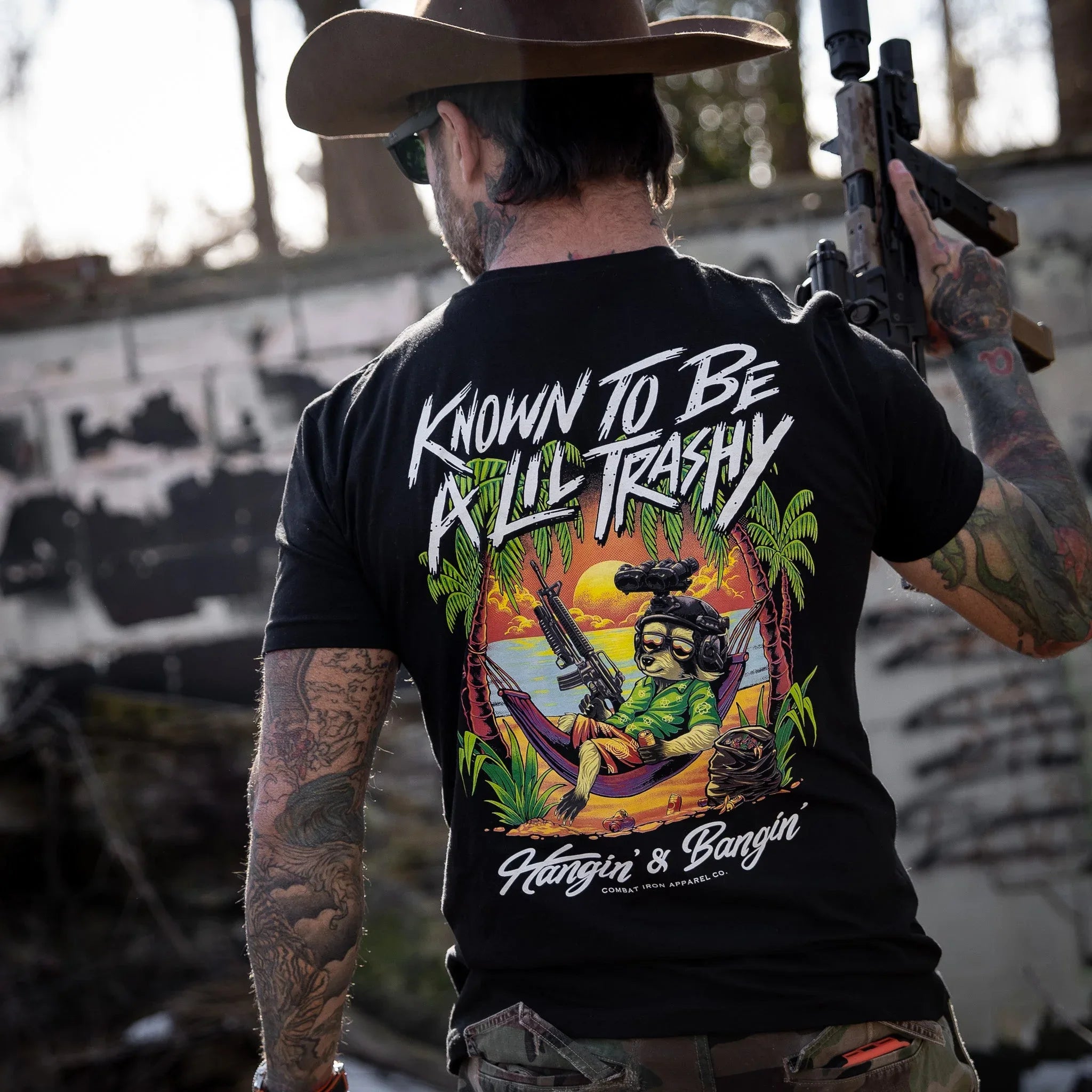 Known To Be A Lil Trashy Raccoon Men's T-Shirt - Combat Iron Apparel Co.