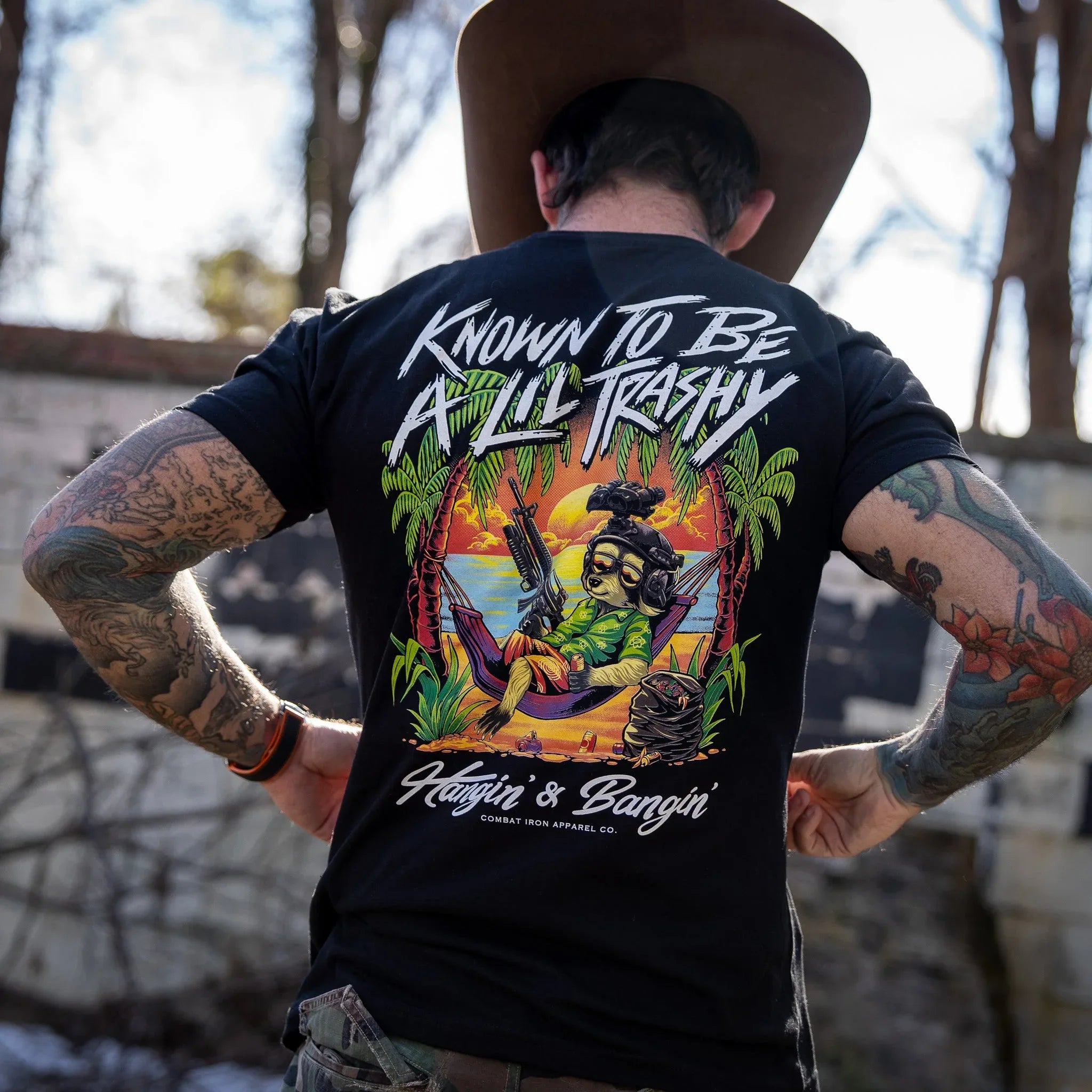 Known To Be A Lil Trashy Raccoon Men's T-Shirt - Combat Iron Apparel Co.