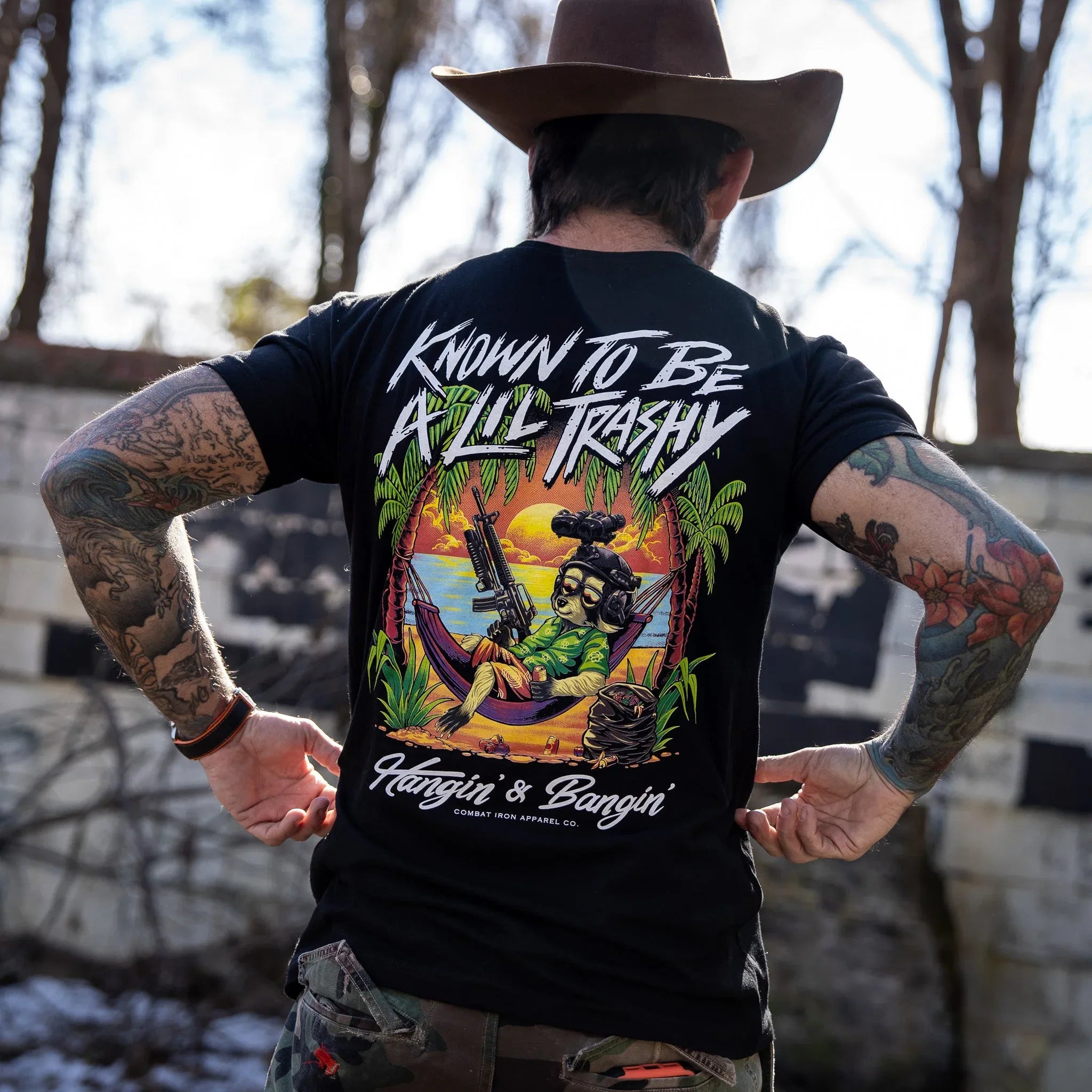 Known To Be A Lil Trashy Raccoon Men's T-Shirt - Combat Iron Apparel Co.