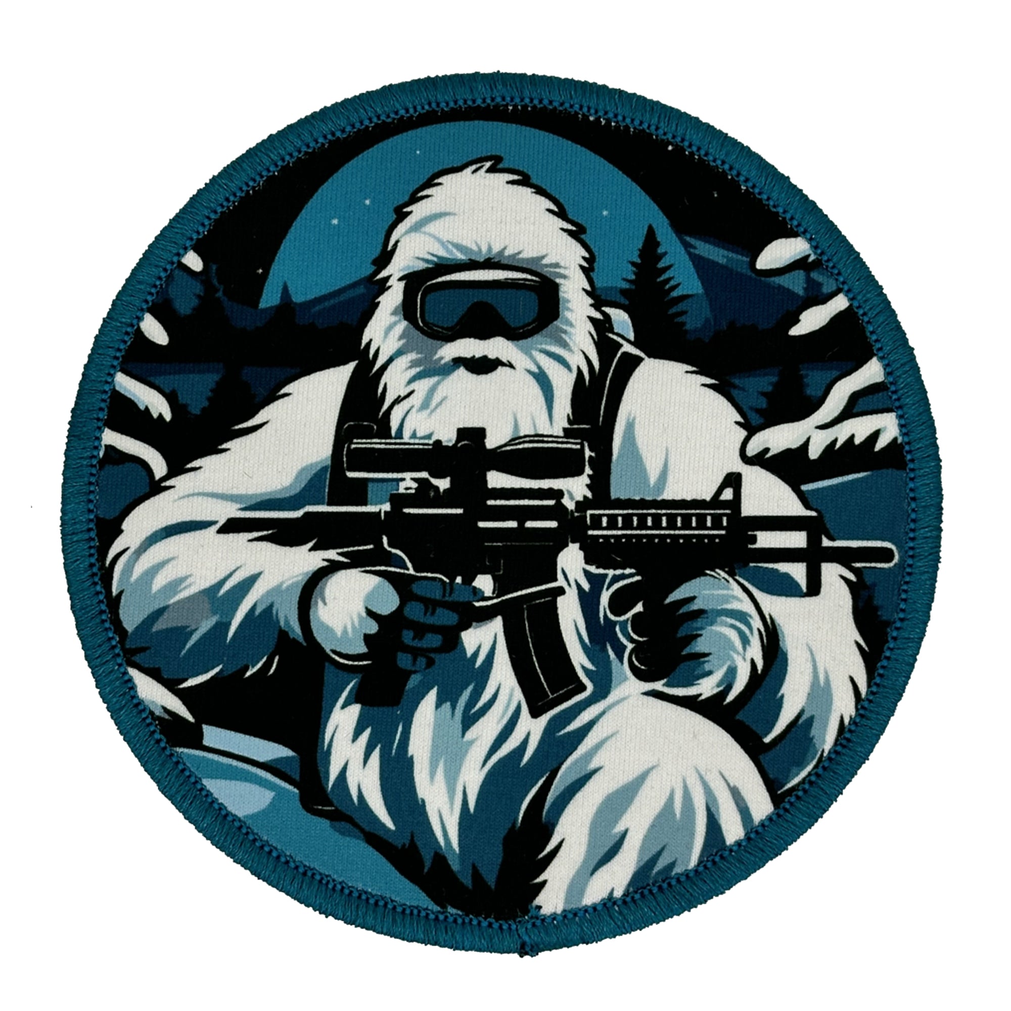 Alpine Avenger: Tactical Yeti Patch – The Mountain Warfare Master! 4" Round Sublimated Patch