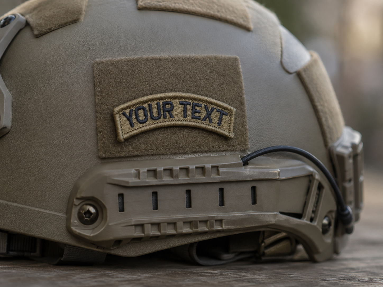 Custom Text Patch Fully Embroidered OCP/Black - Tab