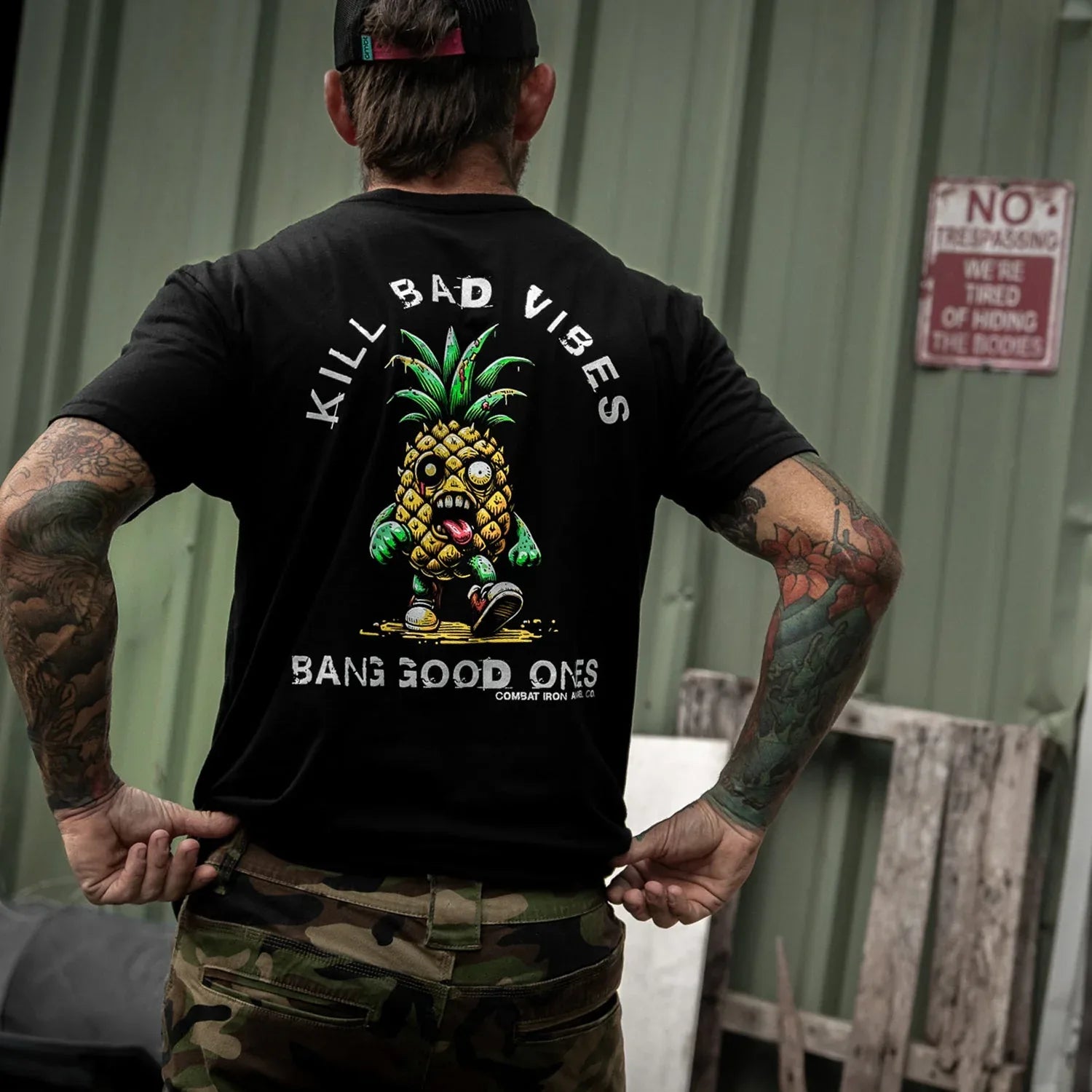 Kill Bad Vibes Men's T-Shirt - Combat Iron Apparel Co.