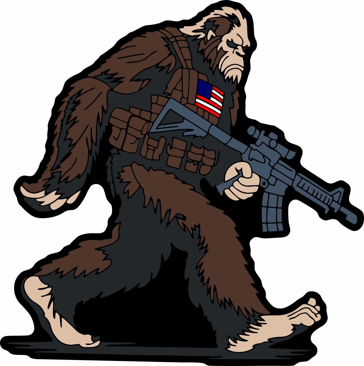 STICKER - Tactical Bigfoot - 4"