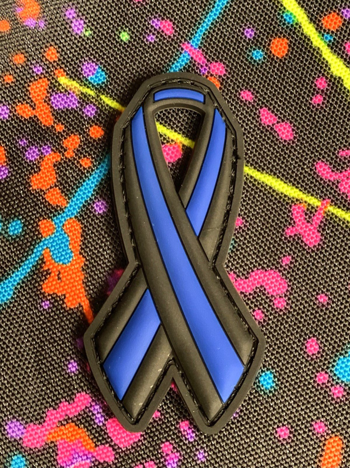 Police Ribbon - 3 inch PVC Patch - Limited Stock