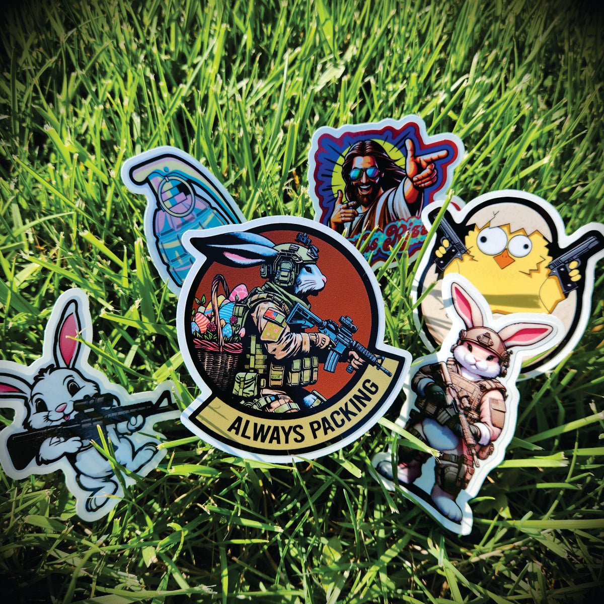 Bad Bunny Collection Patch Bundle Pack - Get all Six of our amazing April designs! BONUS FREE STICKER SET