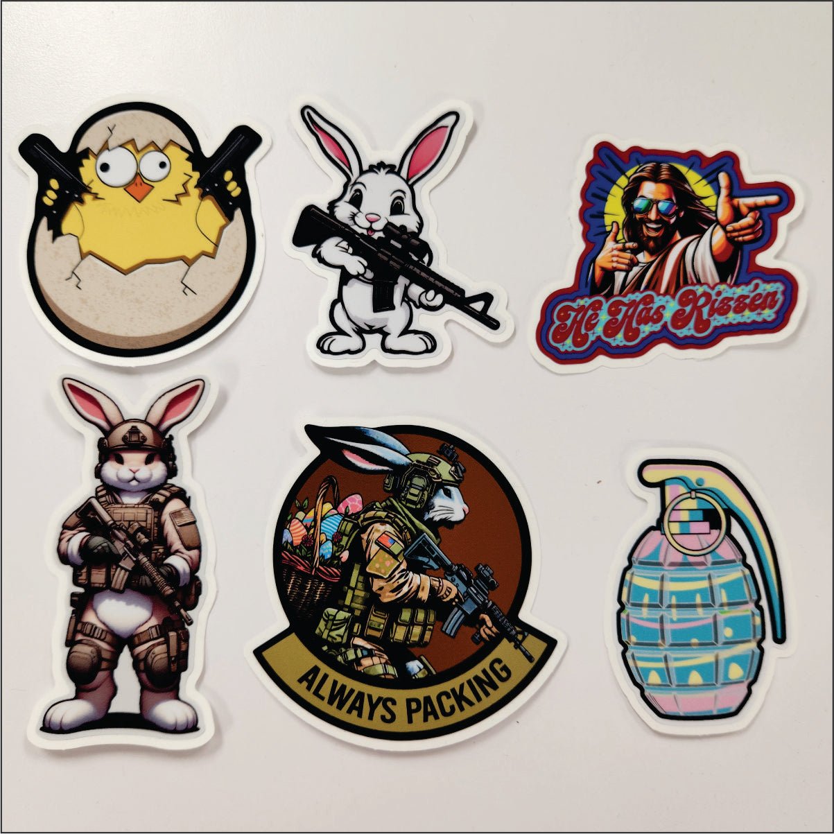 Bad Bunny Collection Patch Bundle Pack - Get all Six of our amazing April designs! BONUS FREE STICKER SET