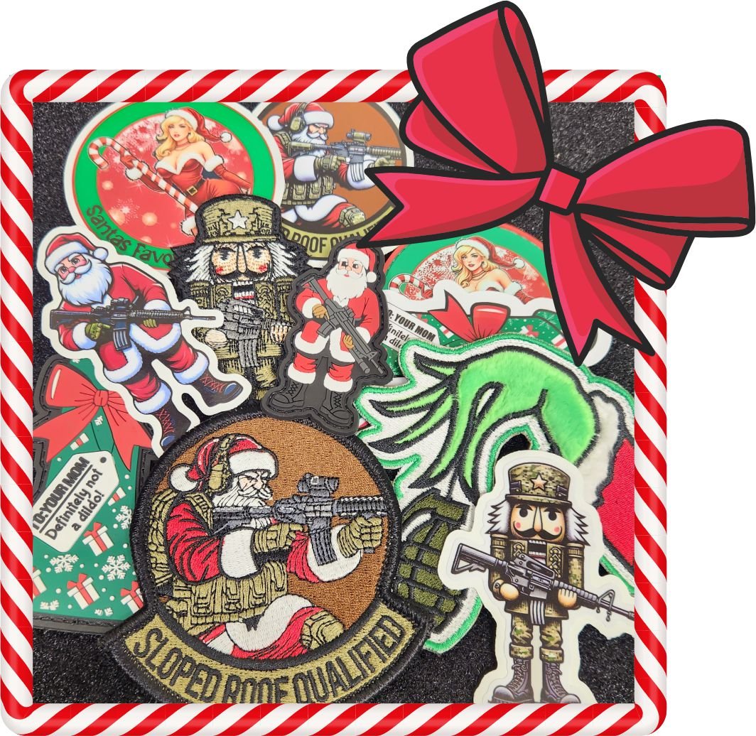 Christmas Collection Patch Bundle Pack - Get all Six of our amazing l designs! BONUS FREE STICKER SET