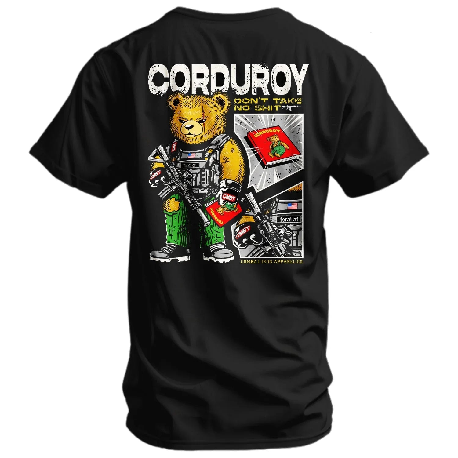 Corduroy The Bear - Don't Take No Sh*t Men's T-shirt - Combat Iron Apparel Co.