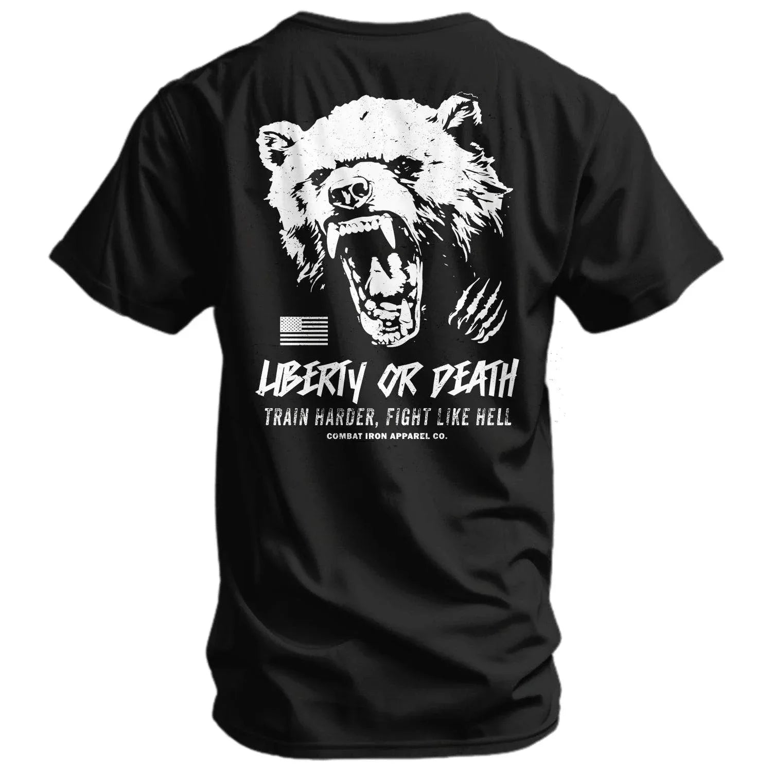 Liberty Or Death Fight Like Hell Men's T-Shirt - Combat Iron Apparel Co.