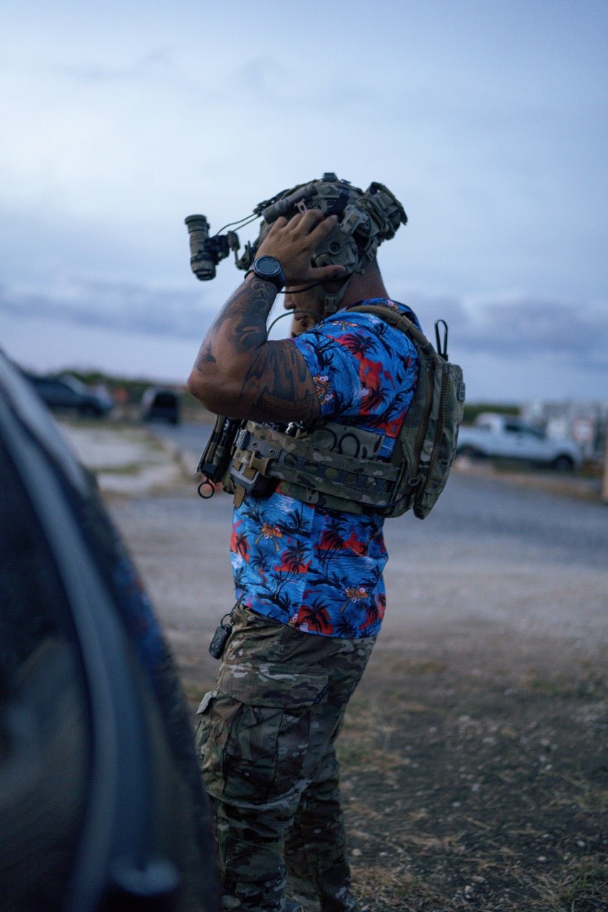 M14's and Beachy Dreams Button-up - Savage Tacticians