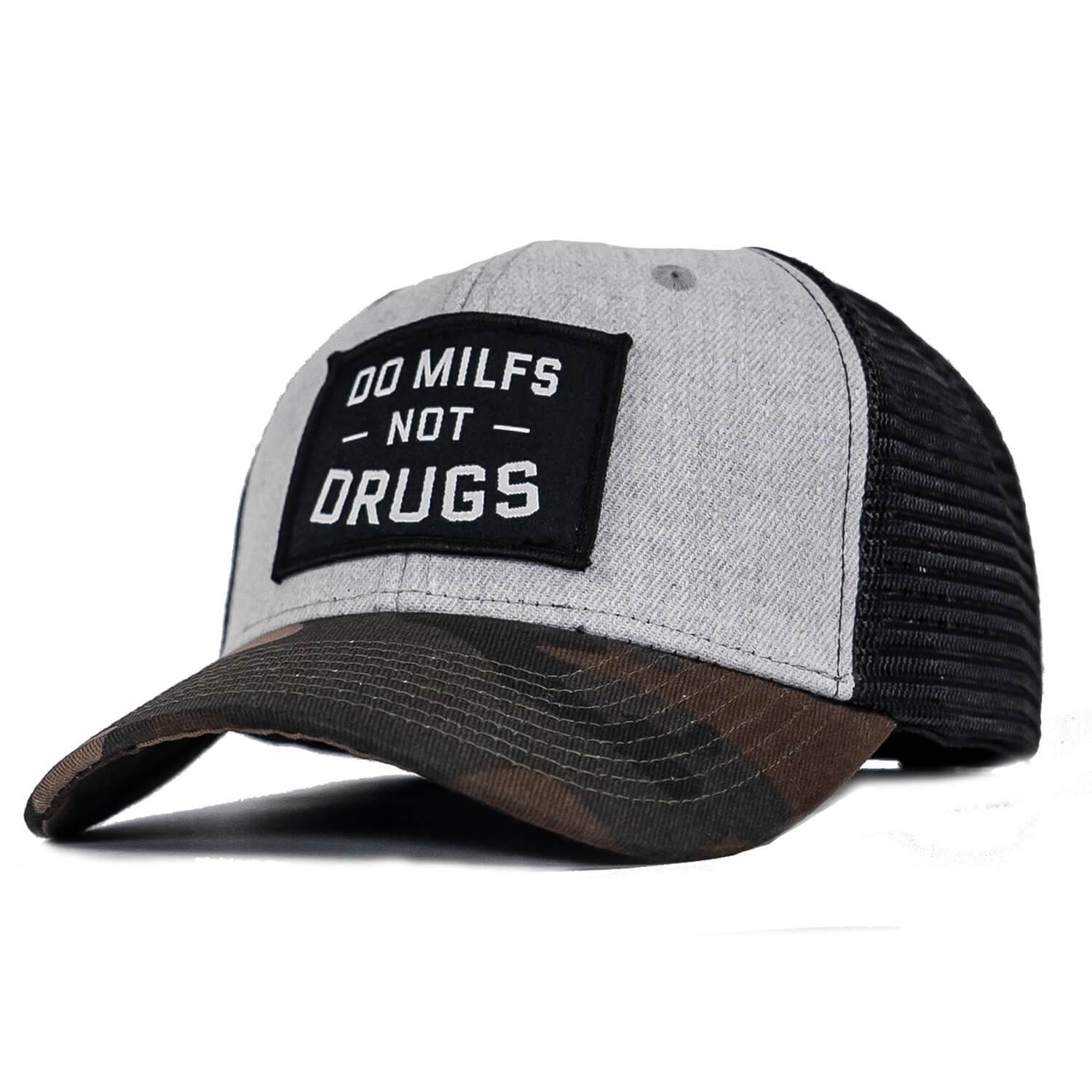 Do Milfs. Not Drugs. Patch Snapback HAT - Combat Iron Apparel Co.