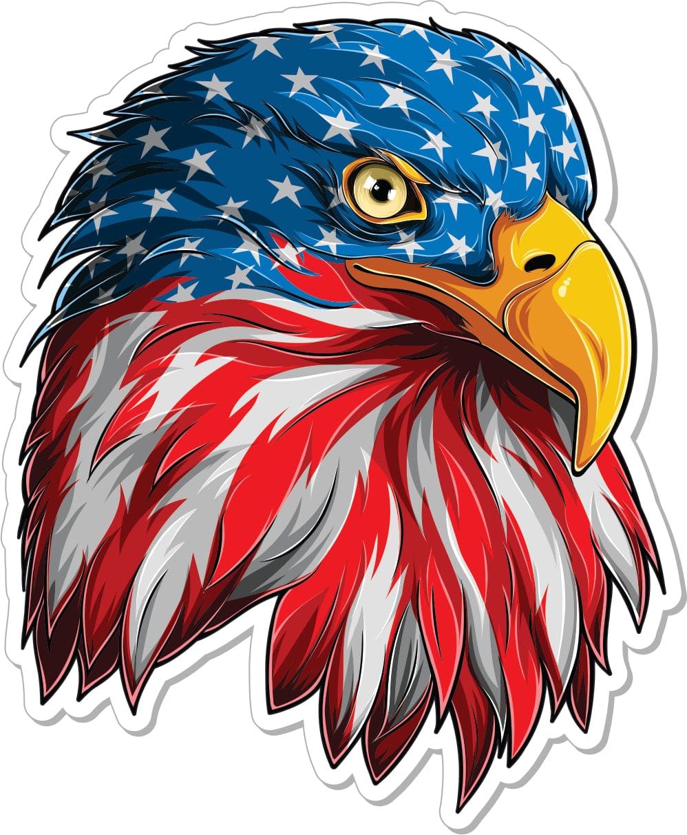 Tactical Gear Junkie Patches American Flag Eagle - 4" Sticker