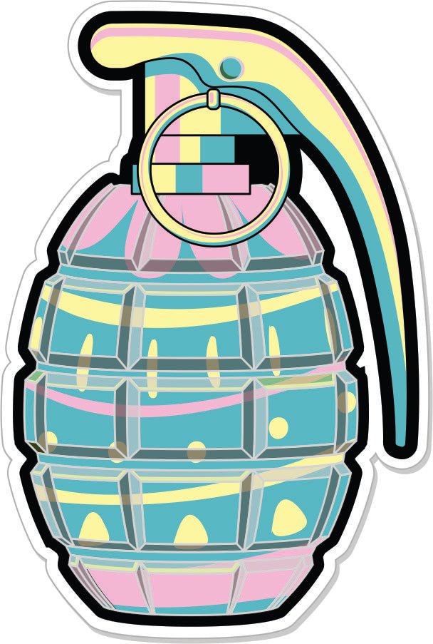 Sweet but Savage - Easter Egg Colored Grenade - 3