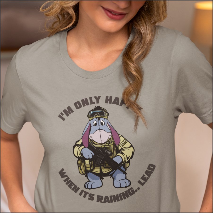 Tactical Eeyore AR - Raining Lead - Unisex t-shirt