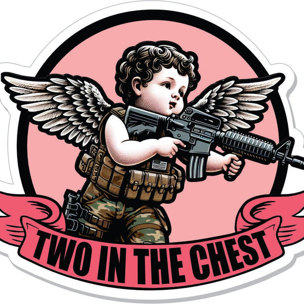 STICKER - February 2025 POTM - 'Cherub of Carnage' - Two In The Chest