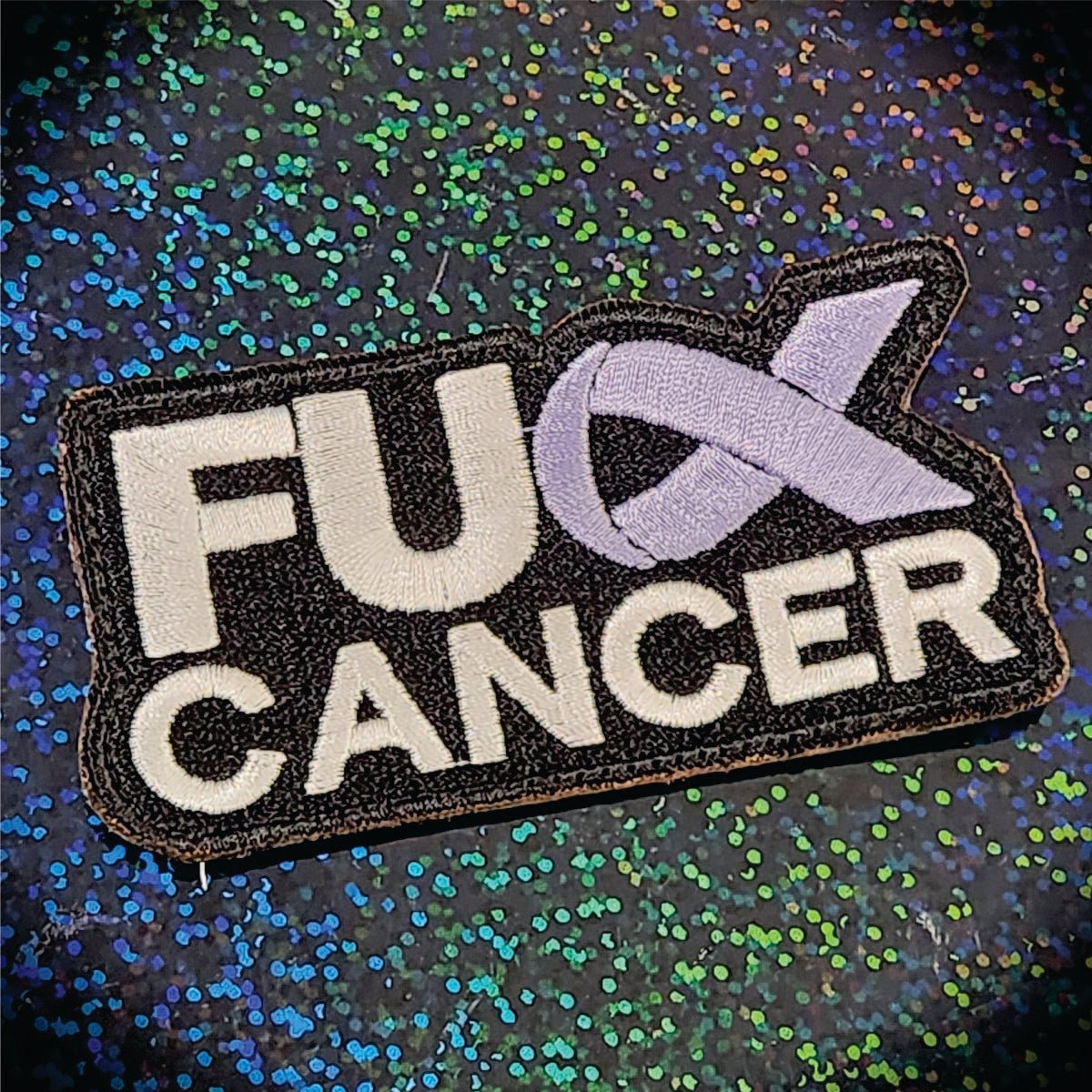 PWM - Fuck Cancer - 3.25" Embroidered Patch & Sticker Combo