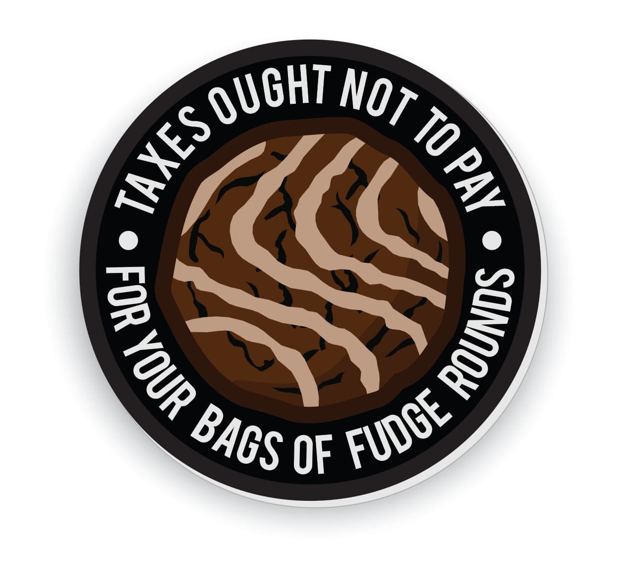 Tactical Gear Junkie Fudge Rounds Quote - 4" Sticker