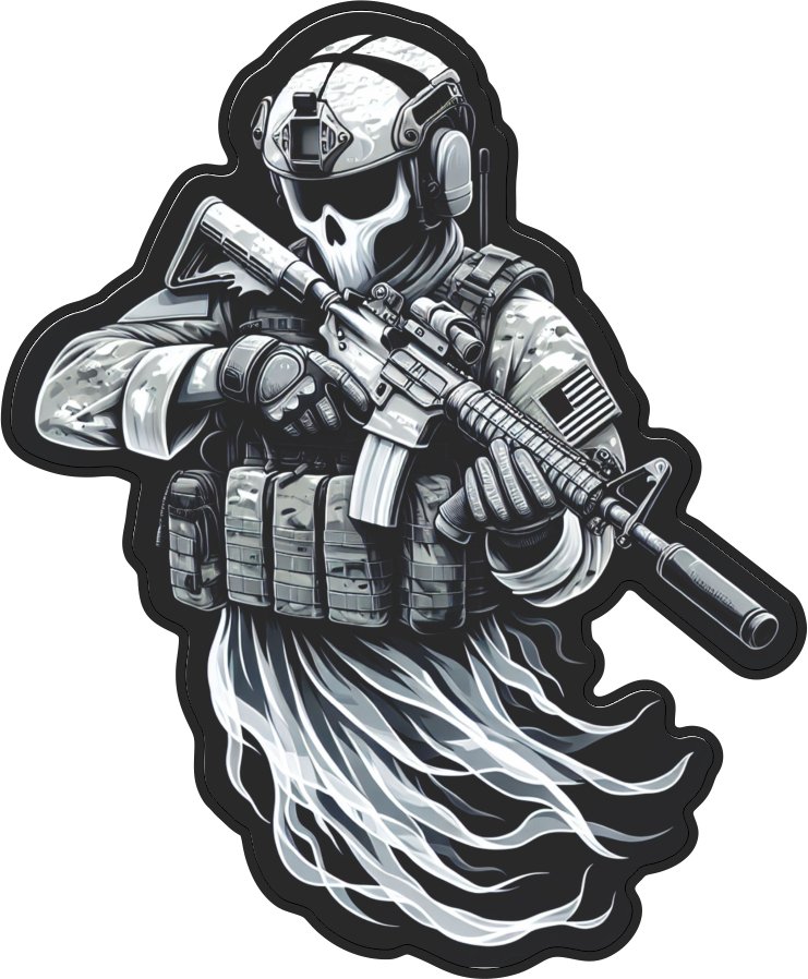 STICKER - Tactical Recon Ghost - 3" Sticker