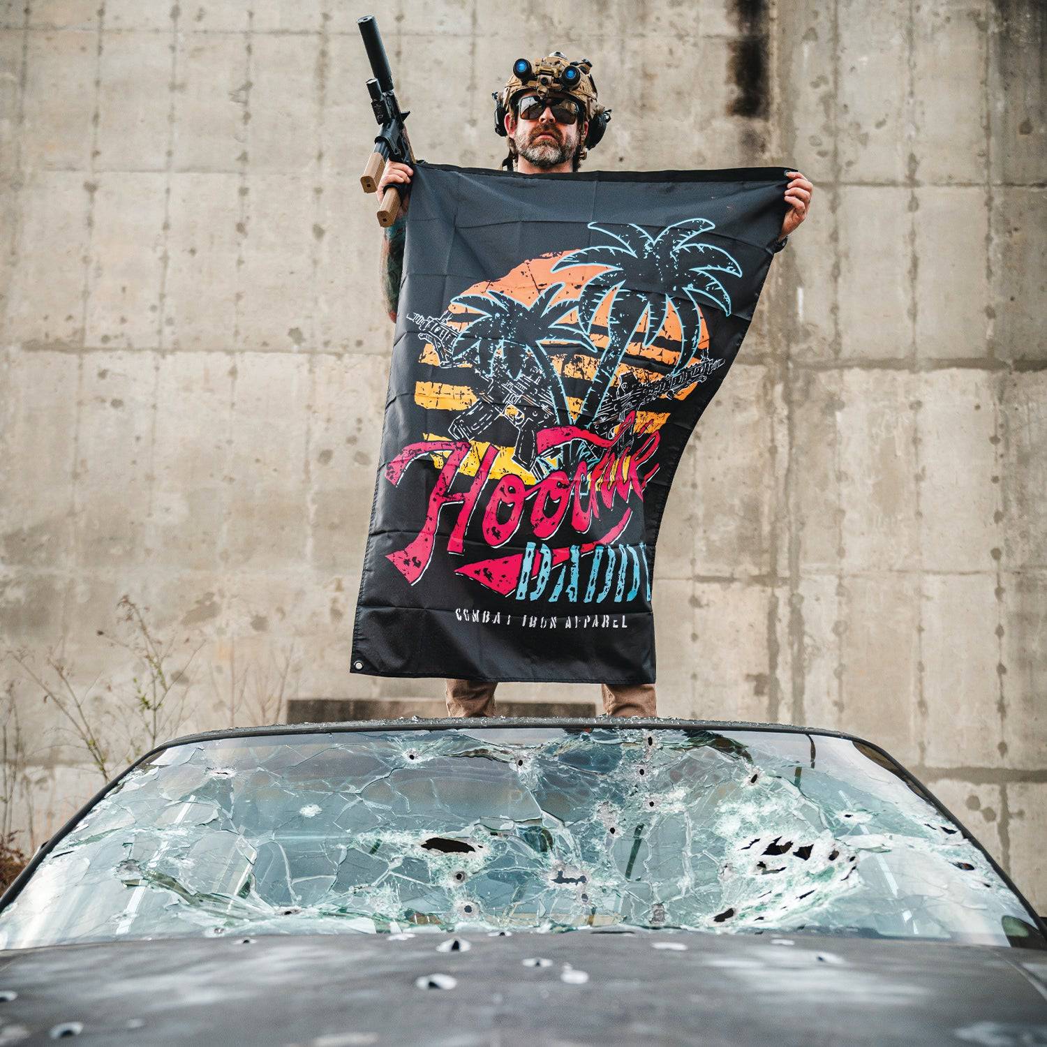 Hooch Daddy 3' X 5' Wall Flag  - Combat Iron Apparel Co.