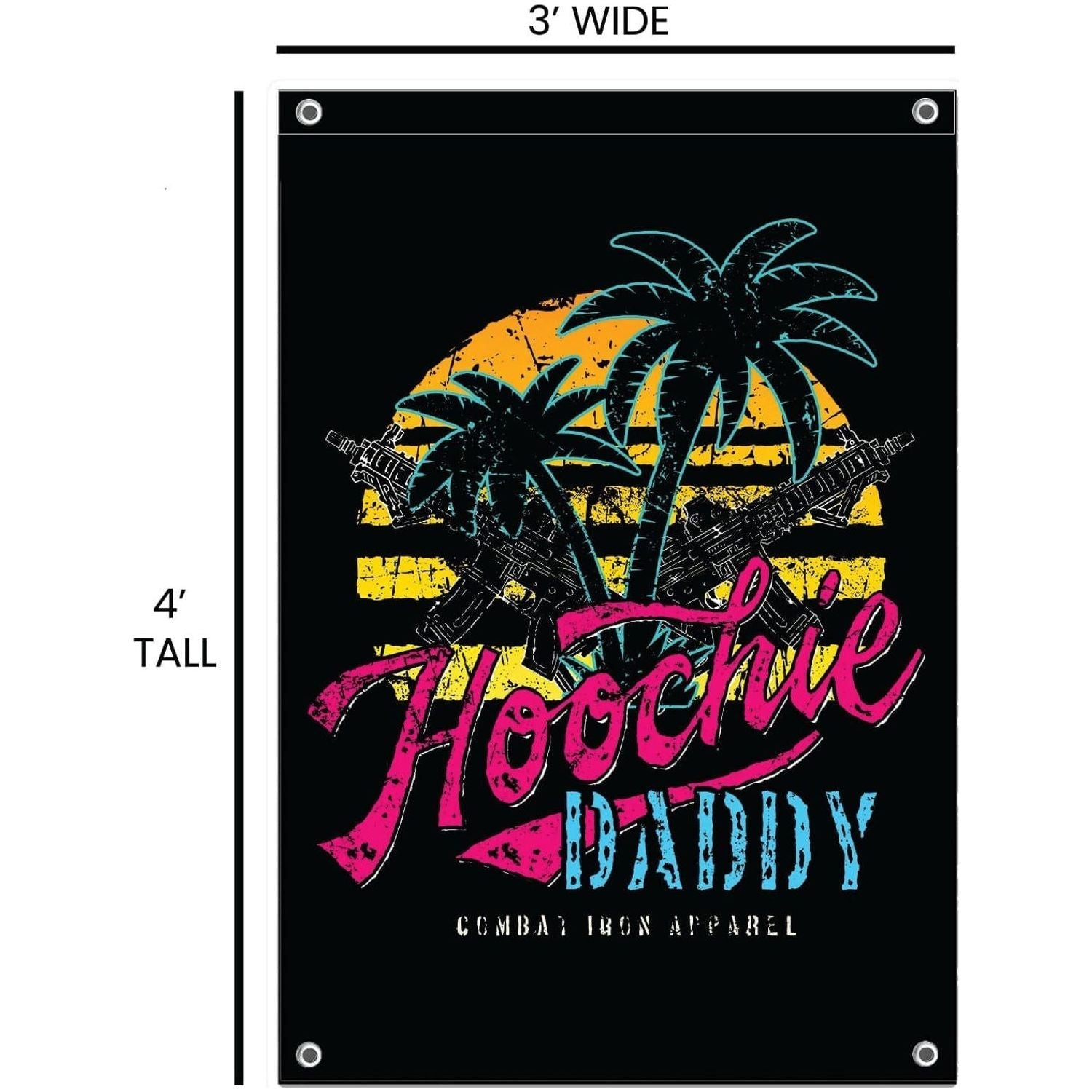 Hooch Daddy 3' X 5' Wall Flag  - Combat Iron Apparel Co.