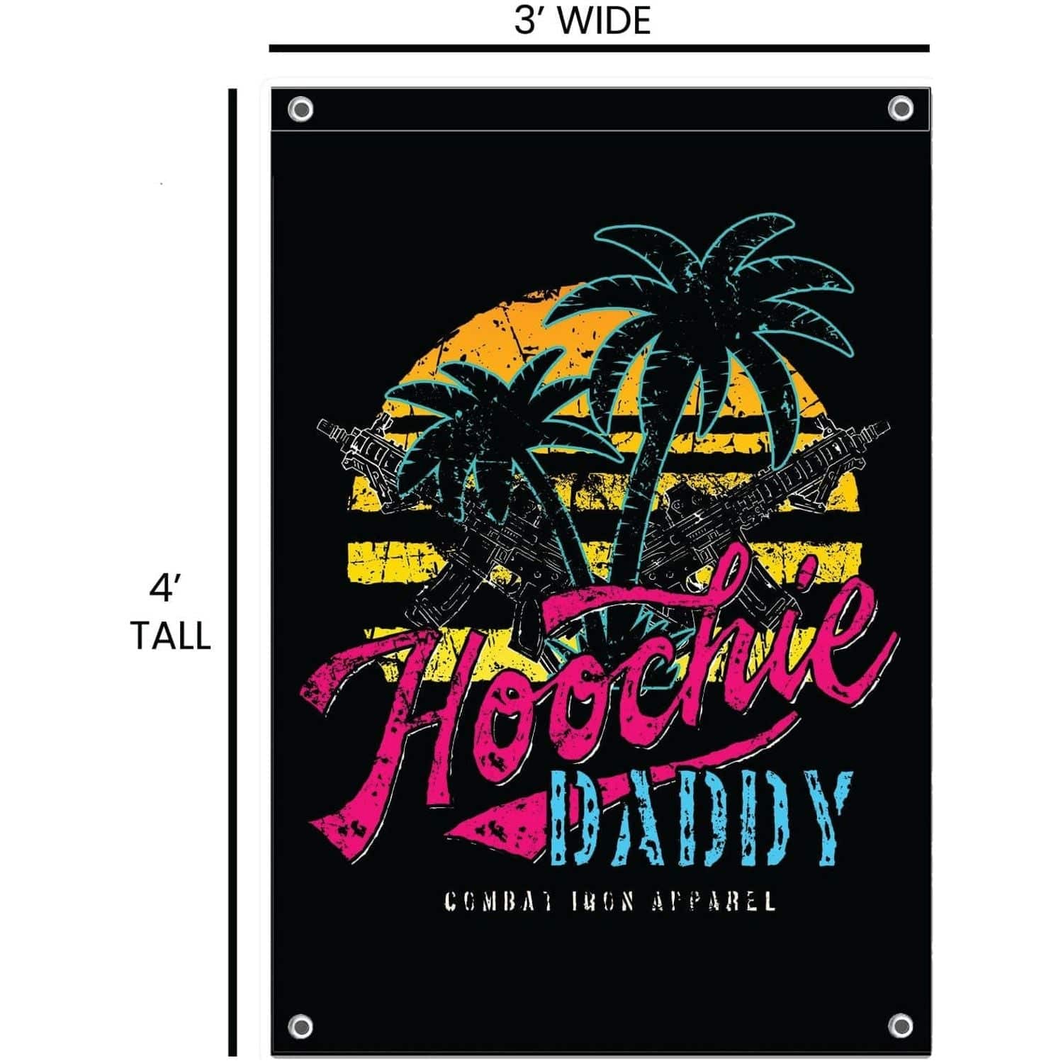Hooch Daddy 3' X 5' Wall Flag  - Combat Iron Apparel Co.