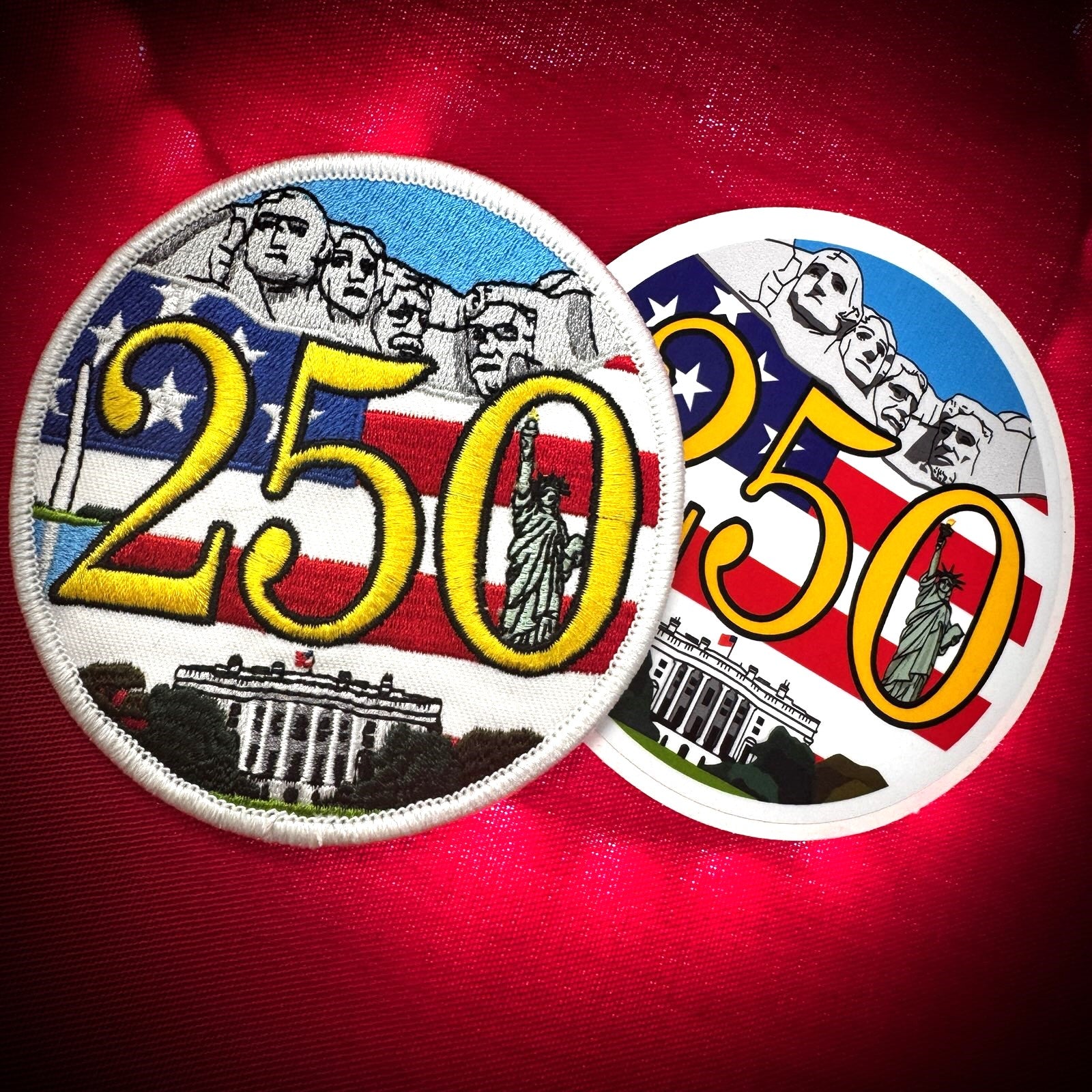 COMBO - POTM - July 2026 POTM - 250 Years of American Legacy - PATCH AND STICKER