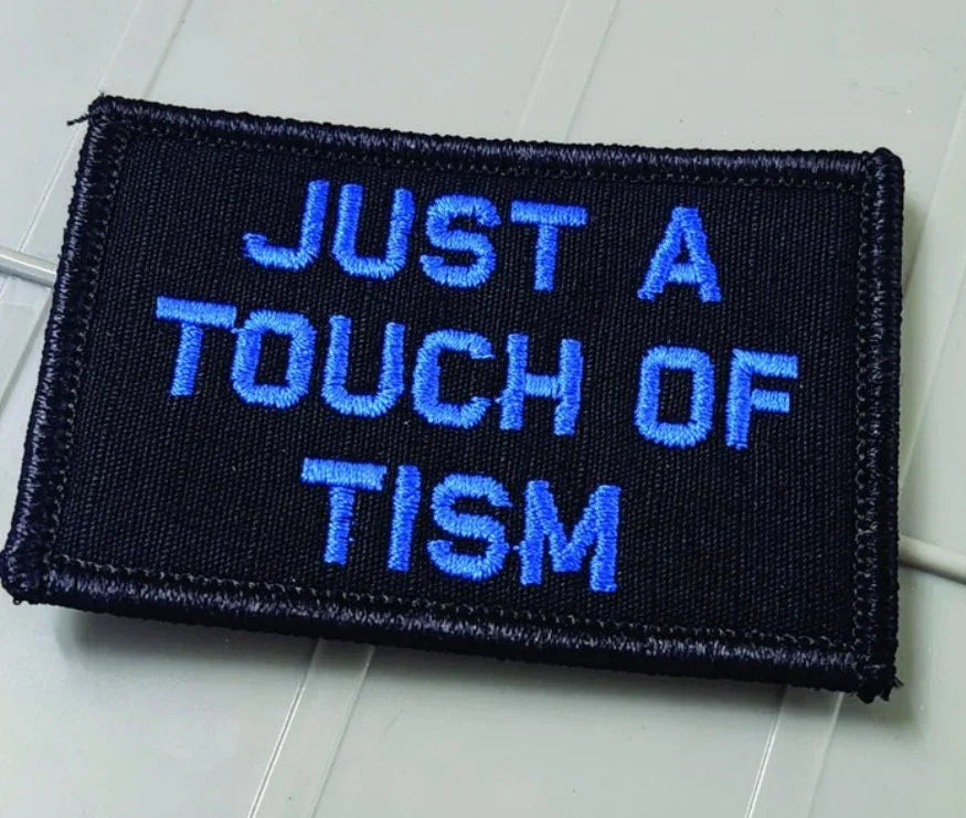 Rizz 'Em With The 'Tism Playful Unique Gen Z Style Embroidered Patch 2x3 Inches Rizz 'Em With The 'Tism Playful Unique Gen Z Style Embroidered Patch 2x3 Inches
